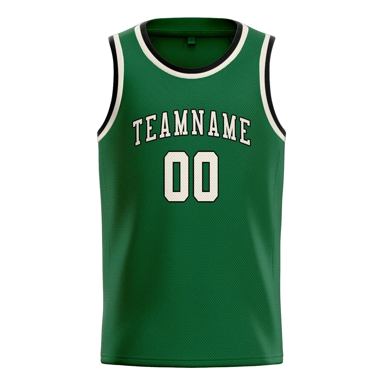 Custom Green Cream Basketball Jersey sold by Tailorly product image thumbnail 3