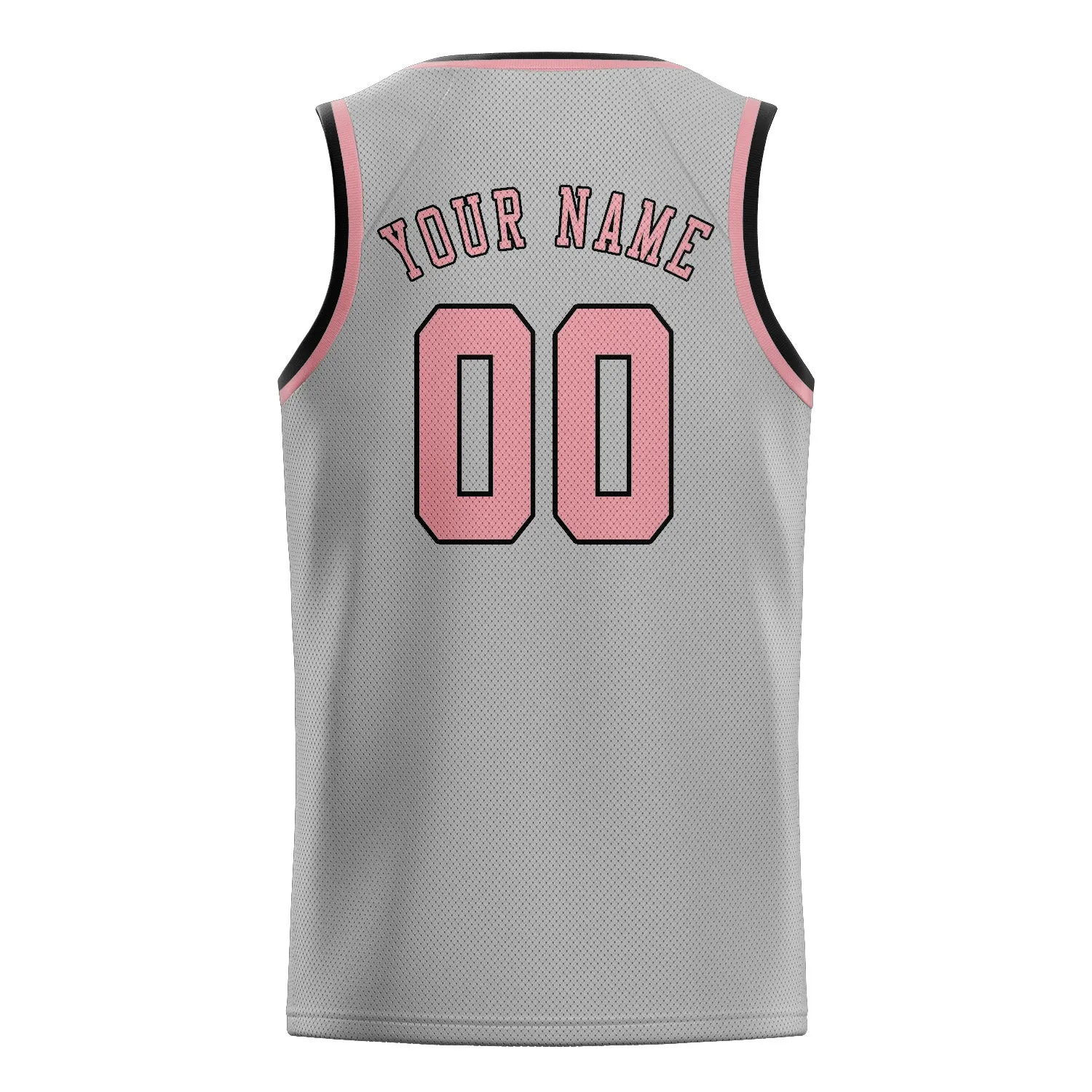 Custom Gray Light Pink Basketball Jersey sold by Tailorly product image thumbnail 2