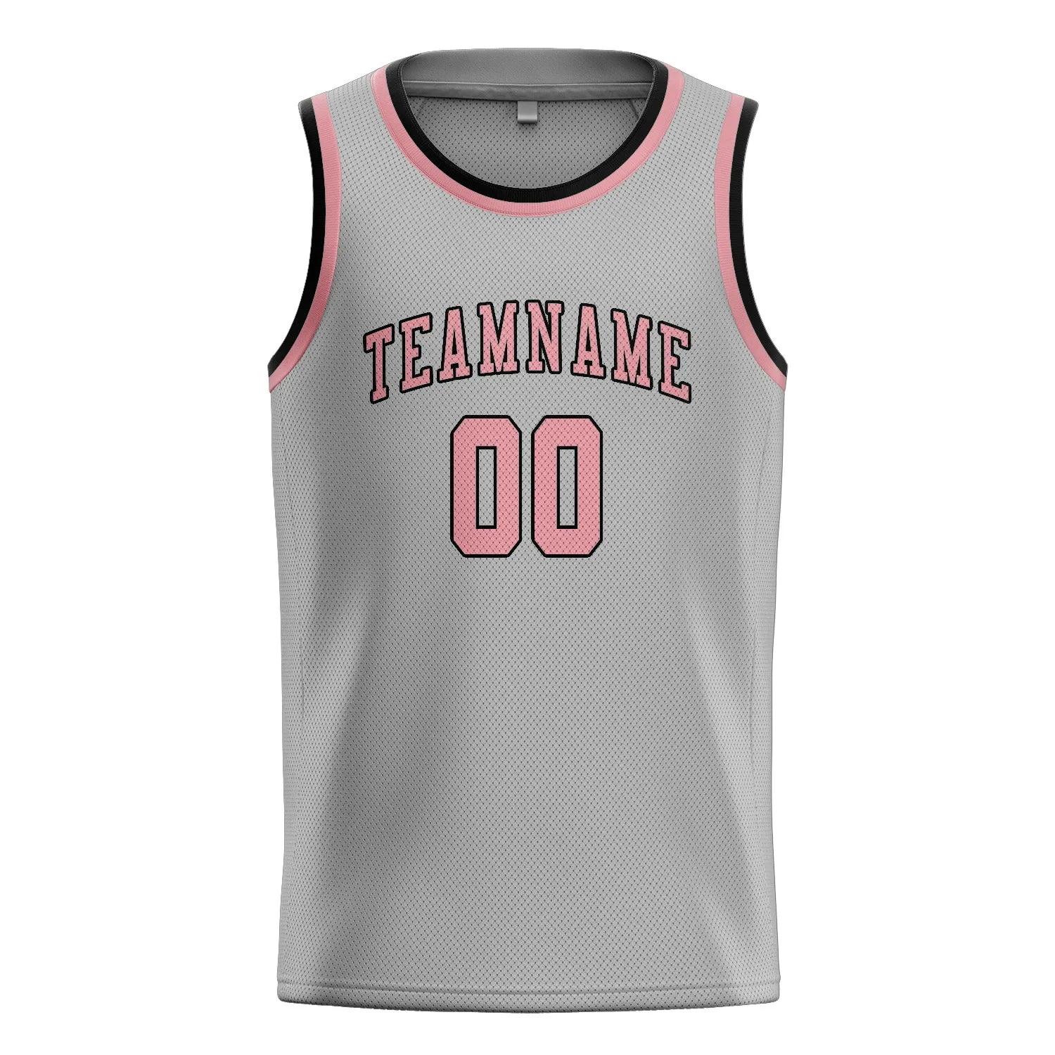 Custom Gray Light Pink Basketball Jersey sold by Tailorly product image thumbnail 3