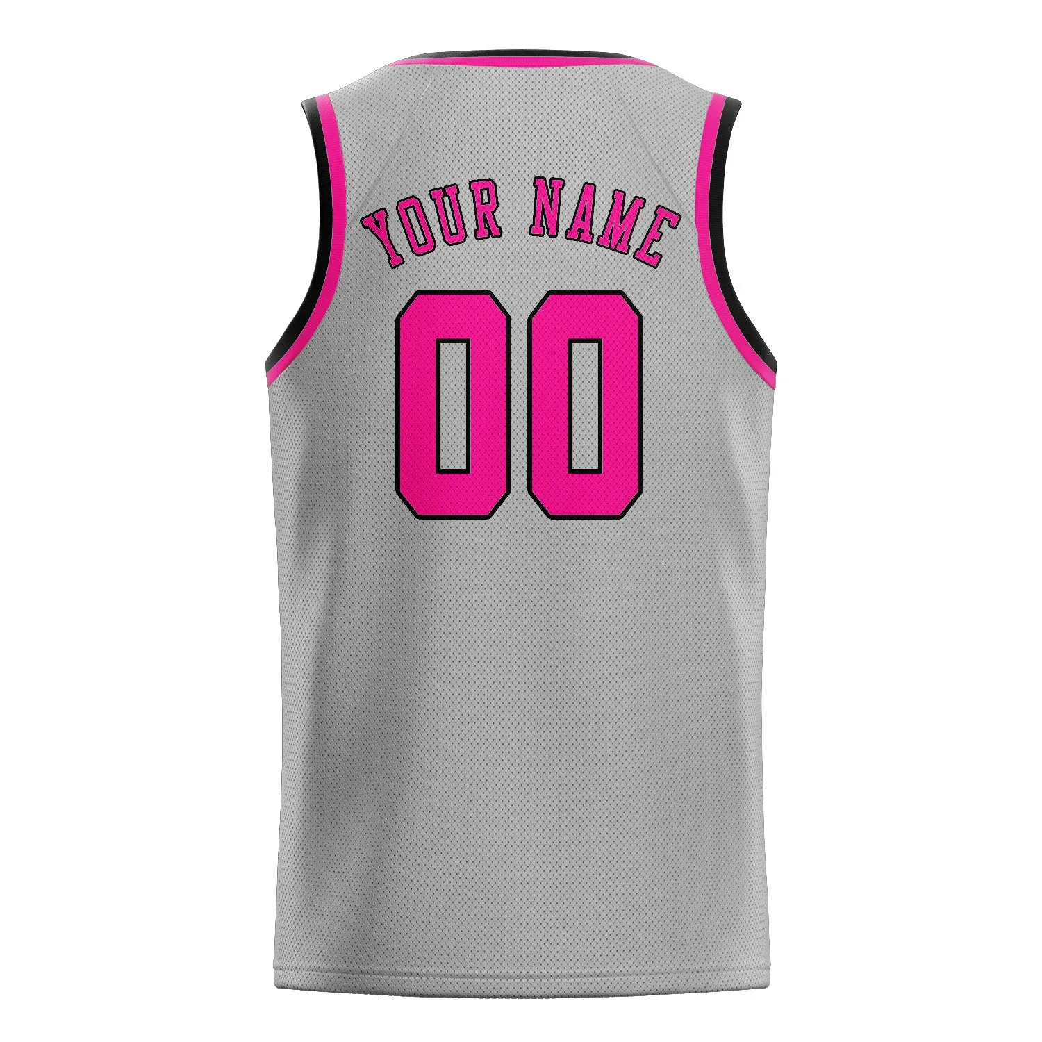 Custom Gray Pink Basketball Jersey sold by Tailorly product image thumbnail 2