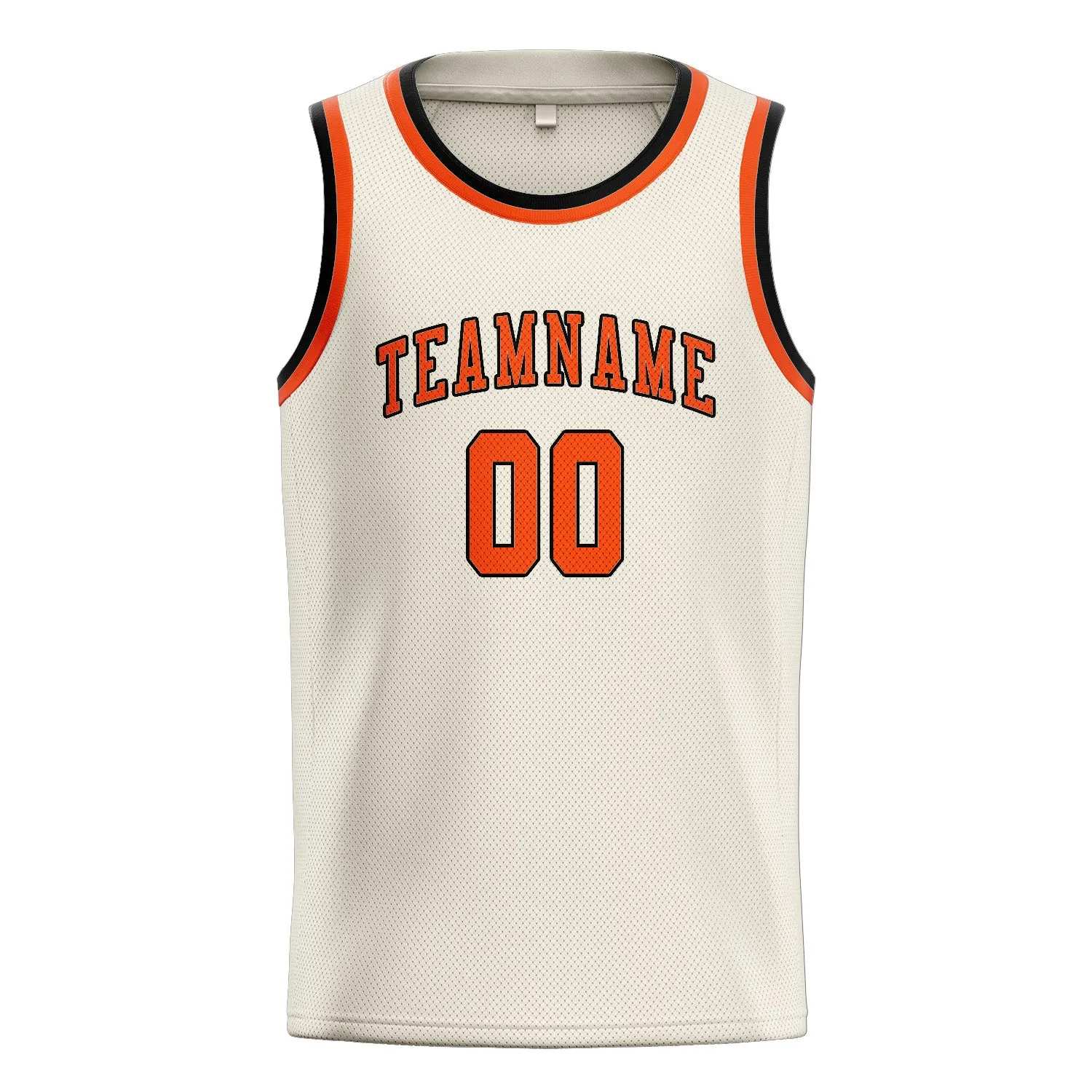 Custom Cream Orange Red Basketball Jersey sold by Tailorly product image thumbnail 3