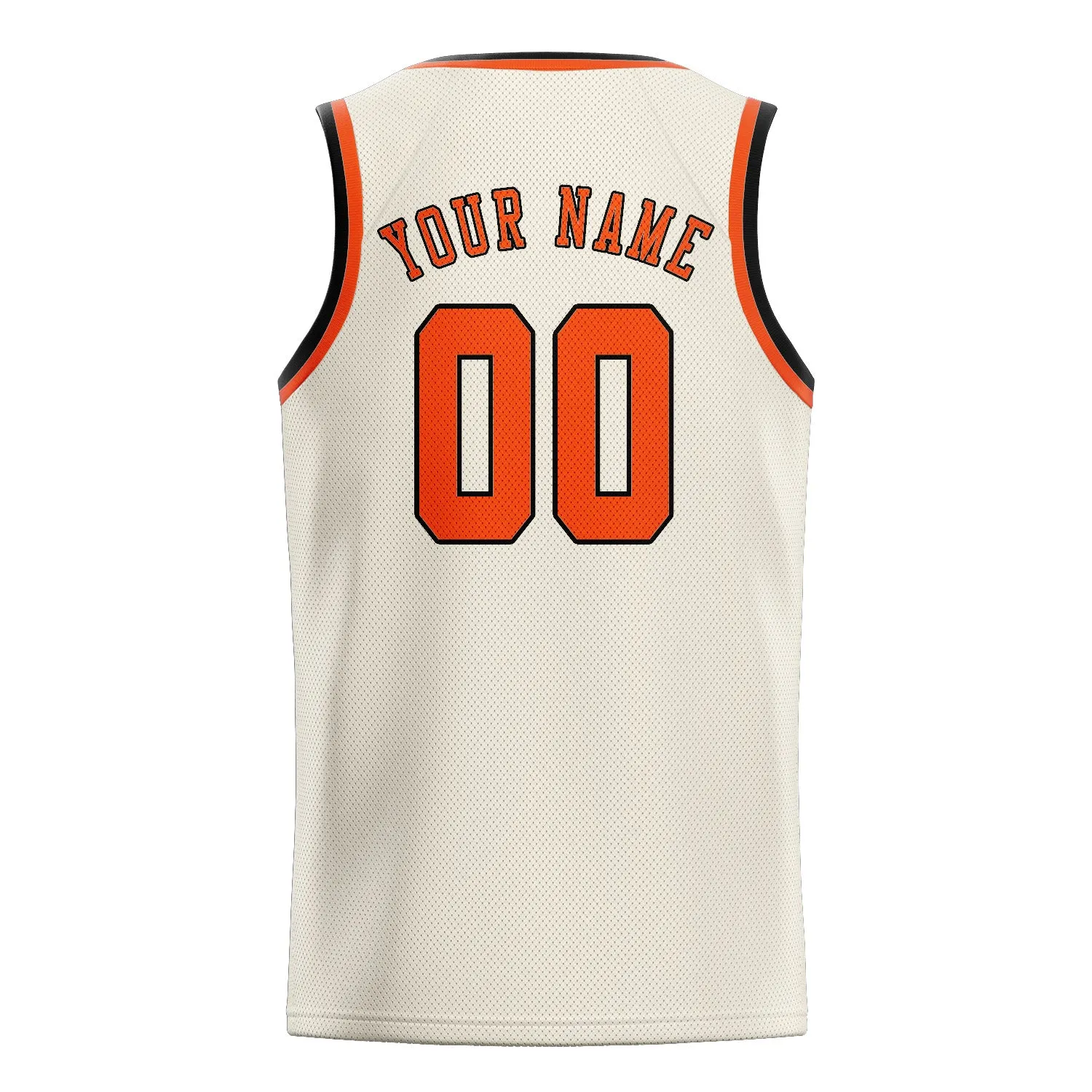 Custom Cream Orange Red Basketball Jersey sold by Tailorly product image thumbnail 2
