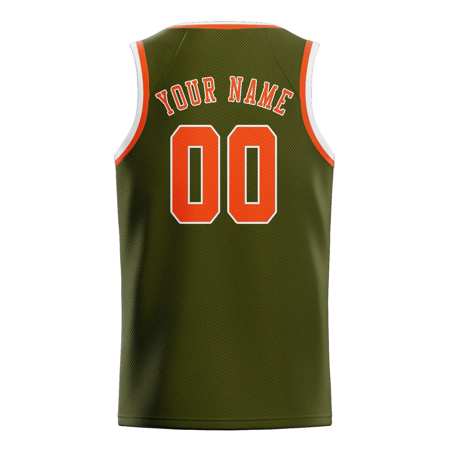 Custom Olive Orange Red Basketball Jersey sold by Tailorly product image thumbnail 2