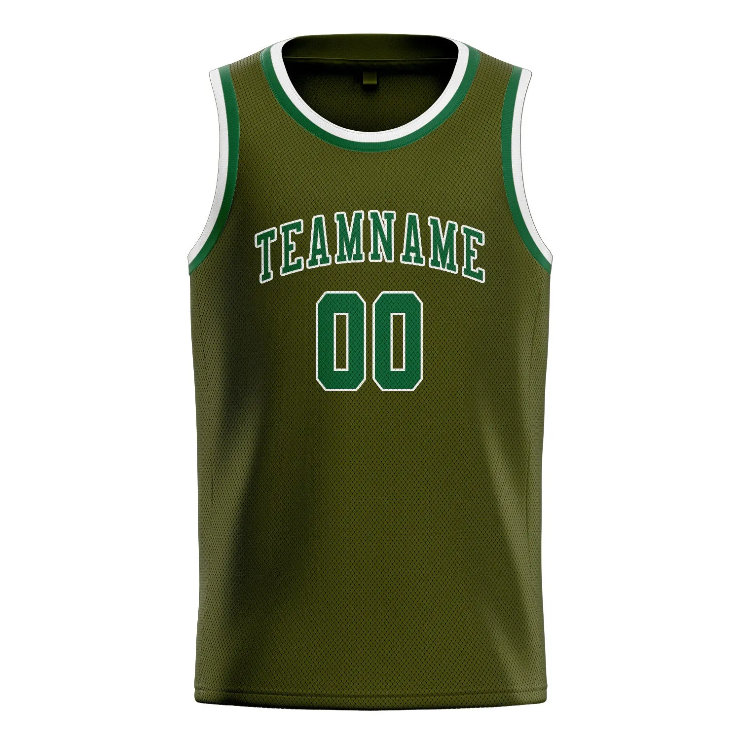 Custom Olive Green Basketball Jersey sold by Tailorly product image thumbnail 3
