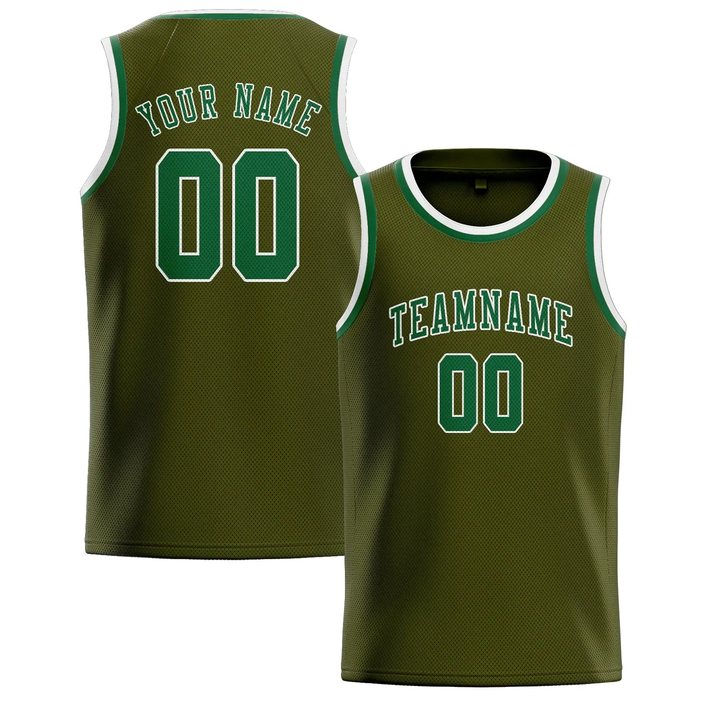 Custom Olive Green Basketball Jersey sold by Tailorly