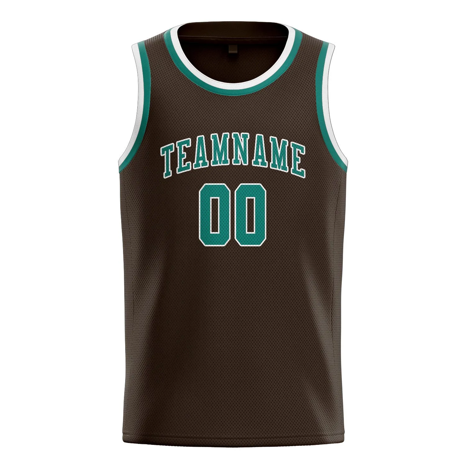 Custom Brown Blue Green Basketball Jersey sold by Tailorly product image thumbnail 3