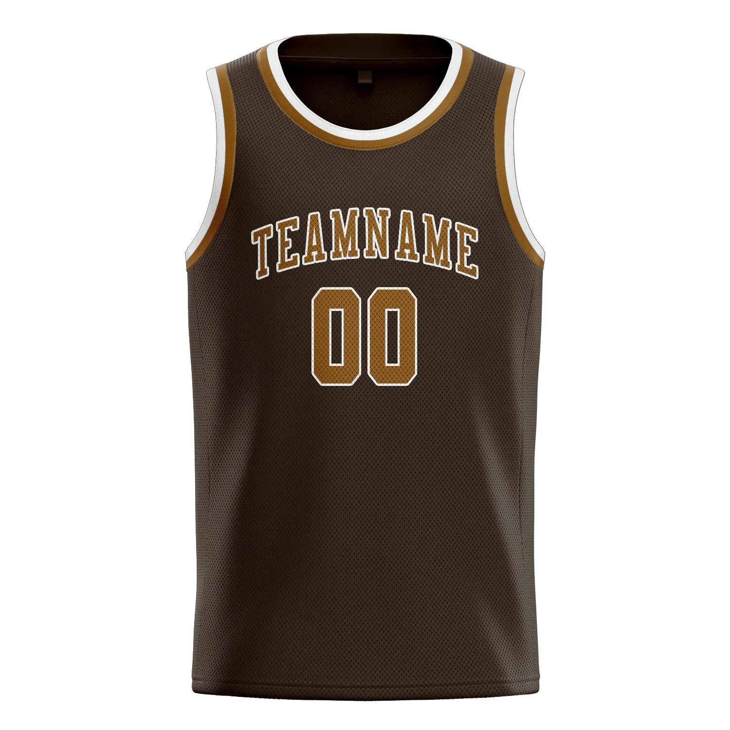 Custom Brown Khaki Basketball Jersey sold by Tailorly product image thumbnail 3