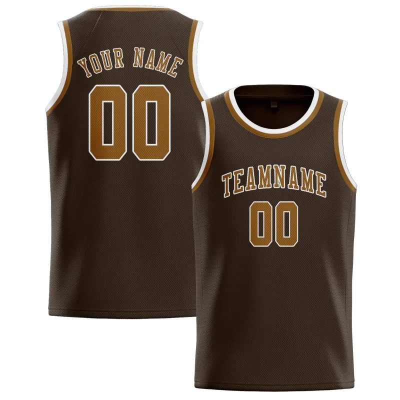 Custom Brown Khaki Basketball Jersey made by Tailorly
