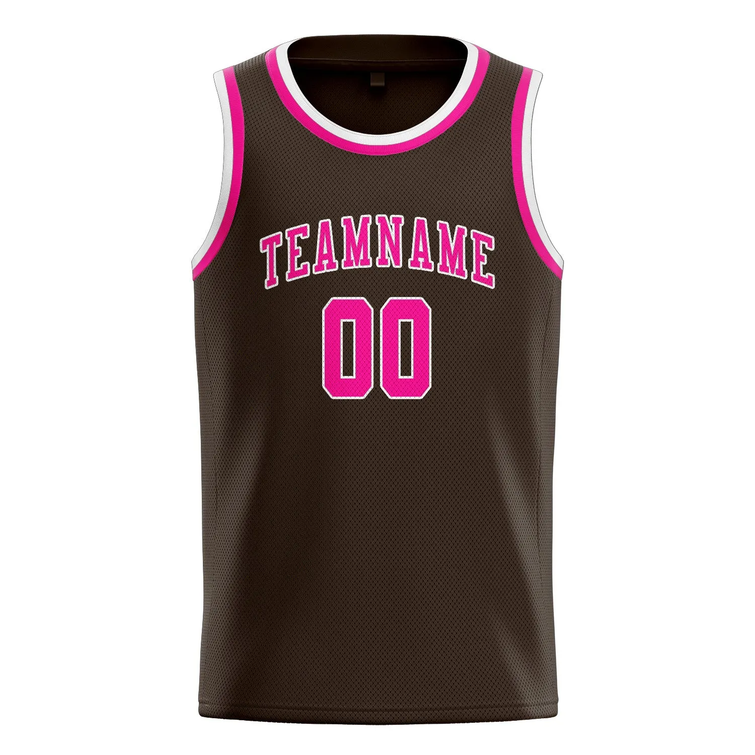 Custom Brown Pink Basketball Jersey sold by Tailorly product image thumbnail 3