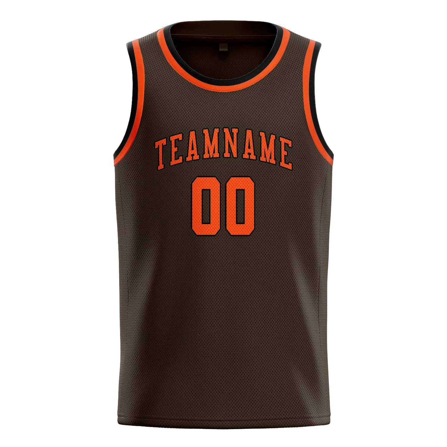 Custom Brown Orange Red Basketball Jersey sold by Tailorly product image thumbnail 3