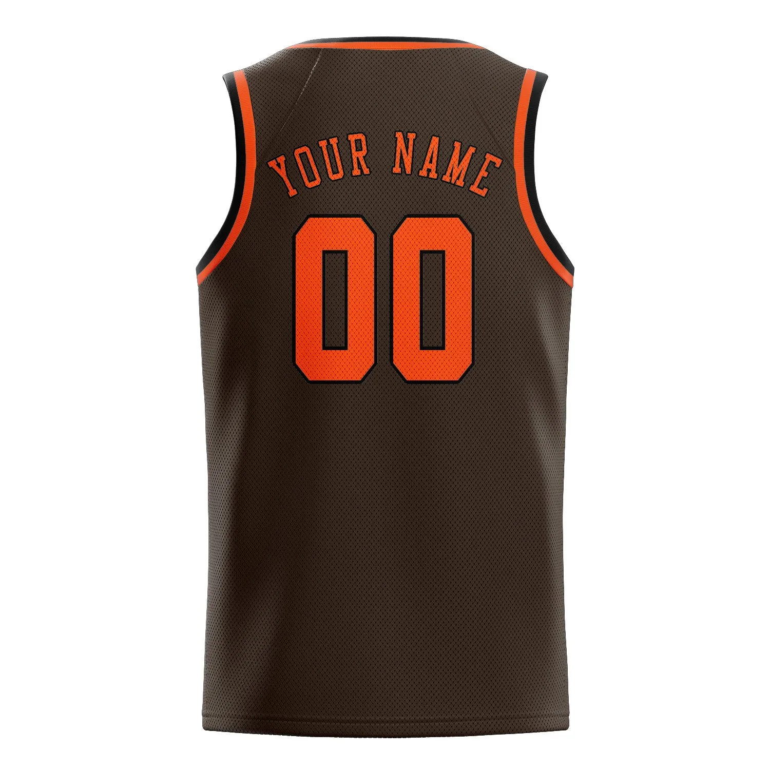 Custom Brown Orange Red Basketball Jersey sold by Tailorly product image thumbnail 2