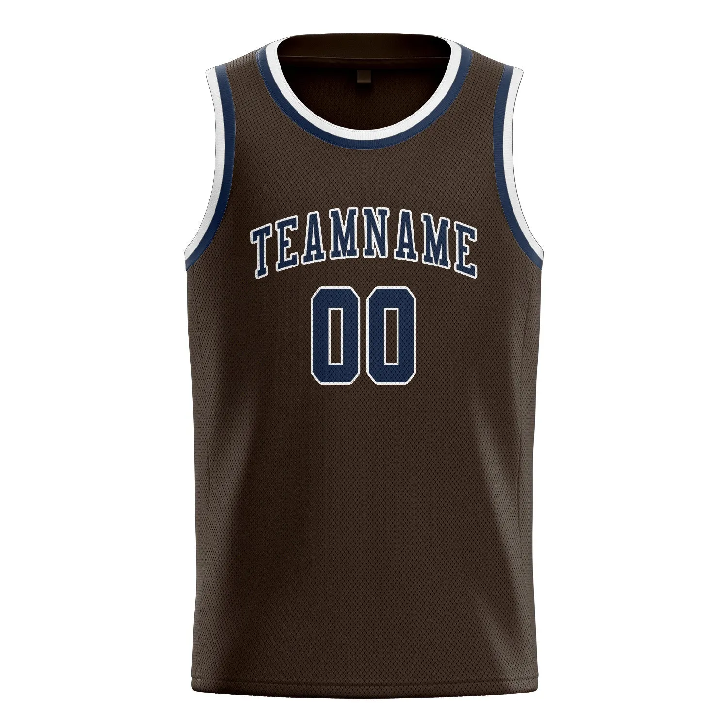 Custom Brown Blue Basketball Jersey sold by Tailorly product image thumbnail 3