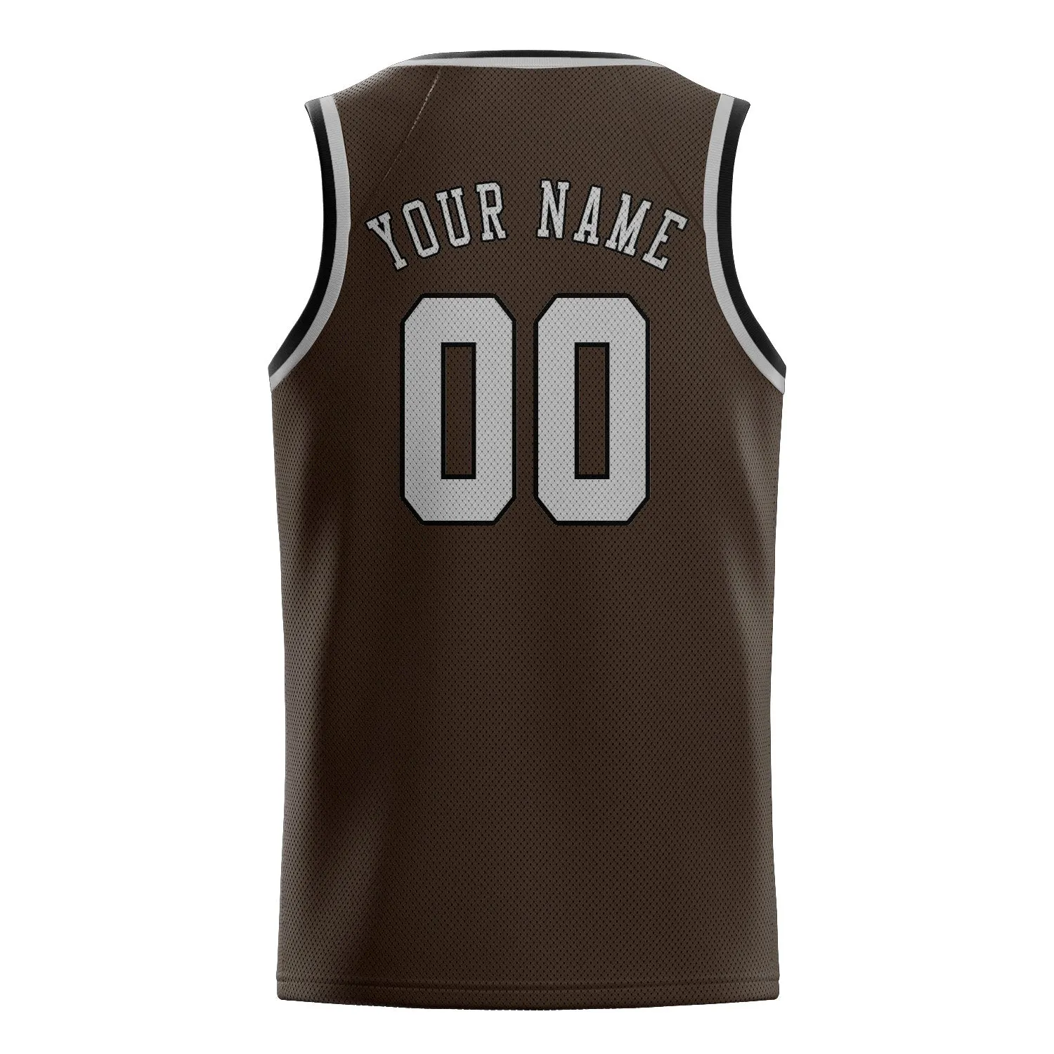 Custom Brown Gray Basketball Jersey sold by Tailorly product image thumbnail 2