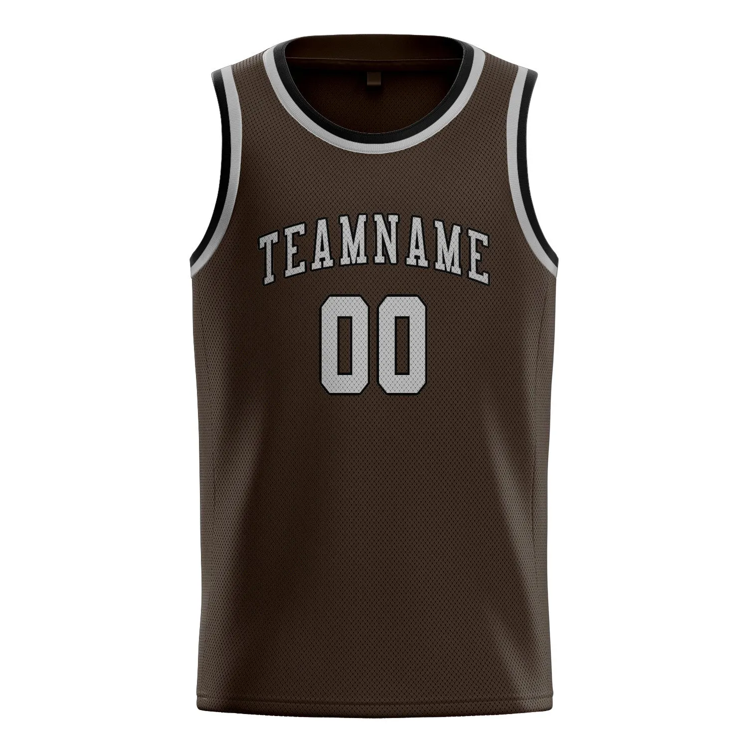 Custom Brown Gray Basketball Jersey sold by Tailorly product image thumbnail 3