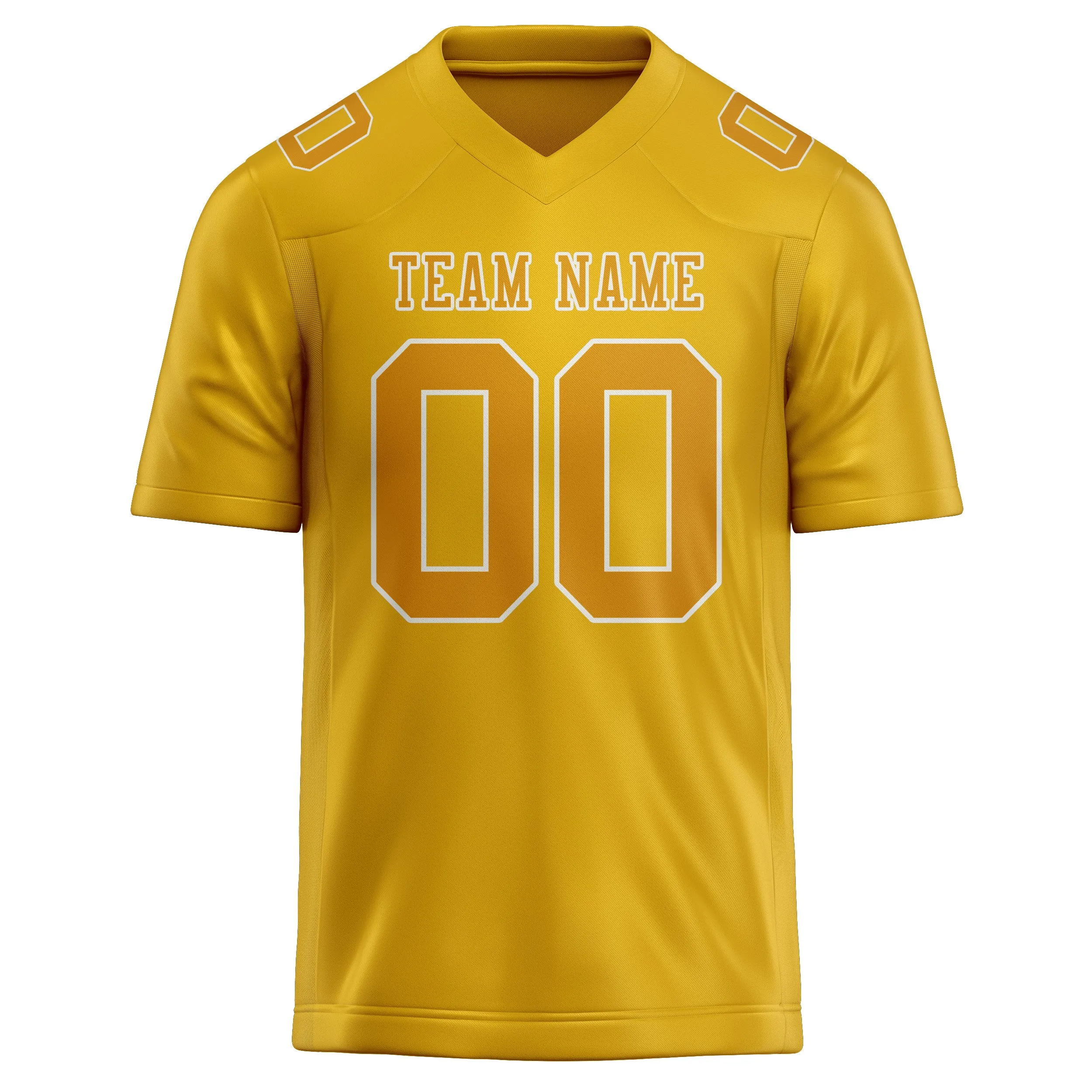 Custom Gold Yellow Football Jersey sold by Tailorly product image thumbnail 2