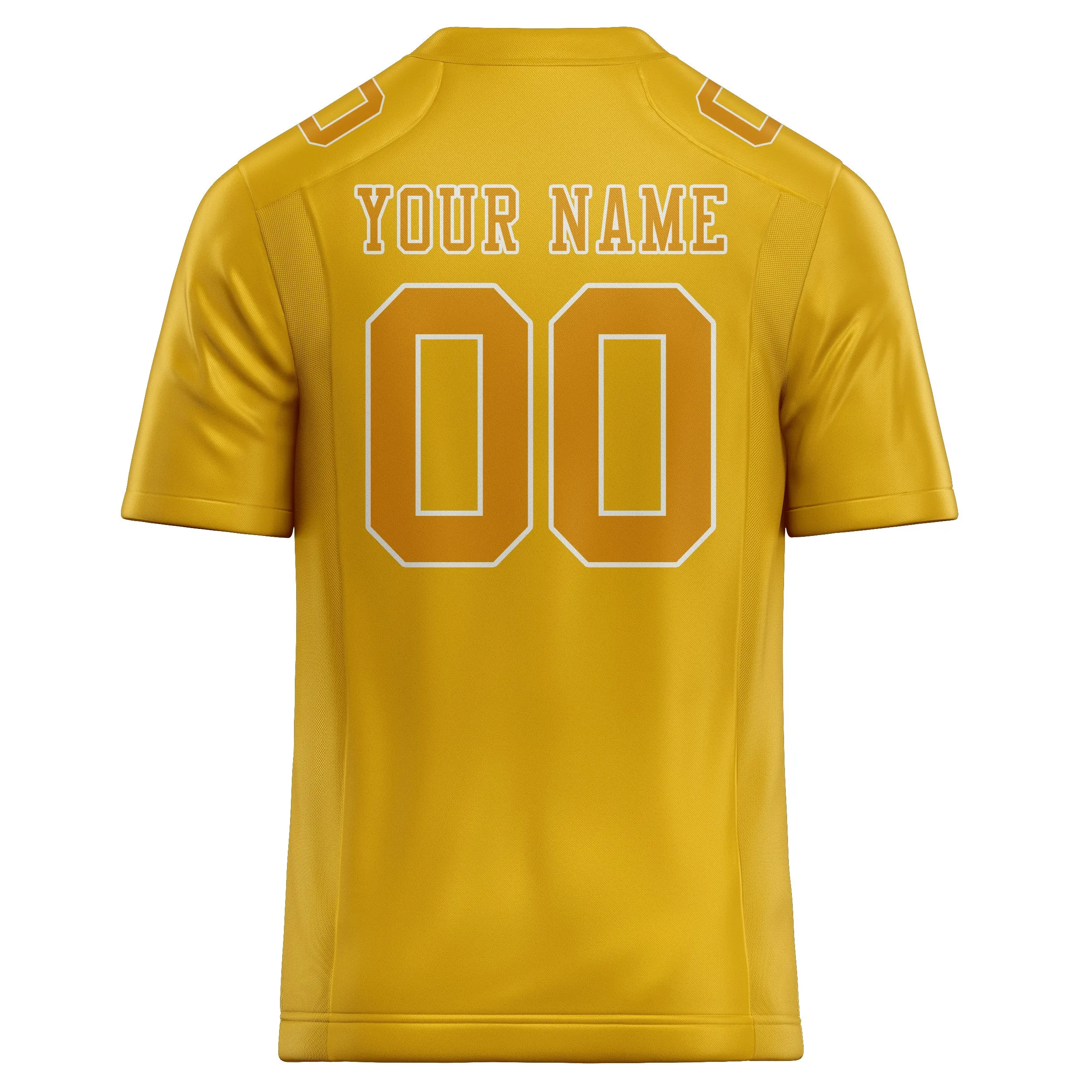 Custom Gold Yellow Football Jersey sold by Tailorly product image thumbnail 3
