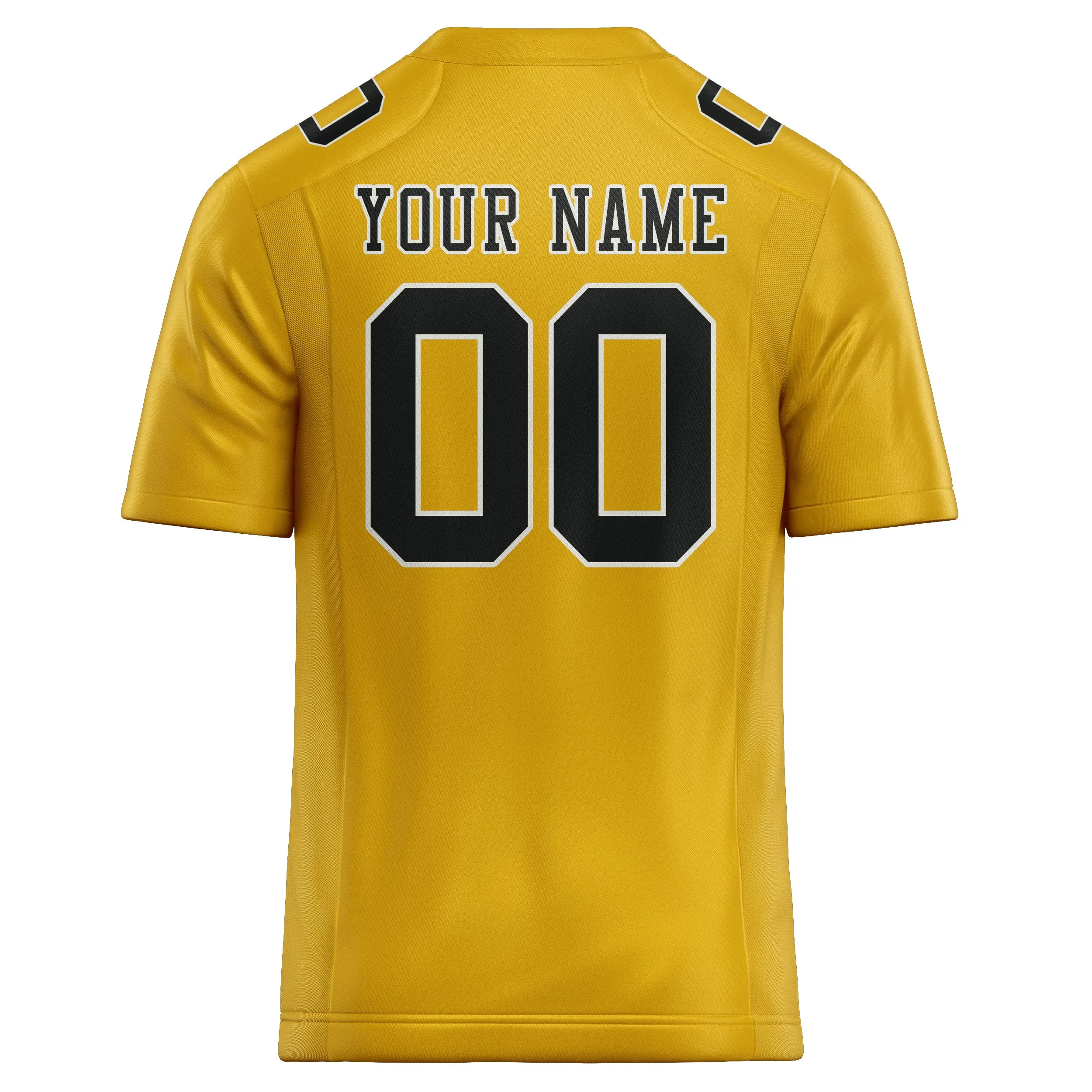 Custom Gold Black Football Jersey sold by Tailorly product image thumbnail 3