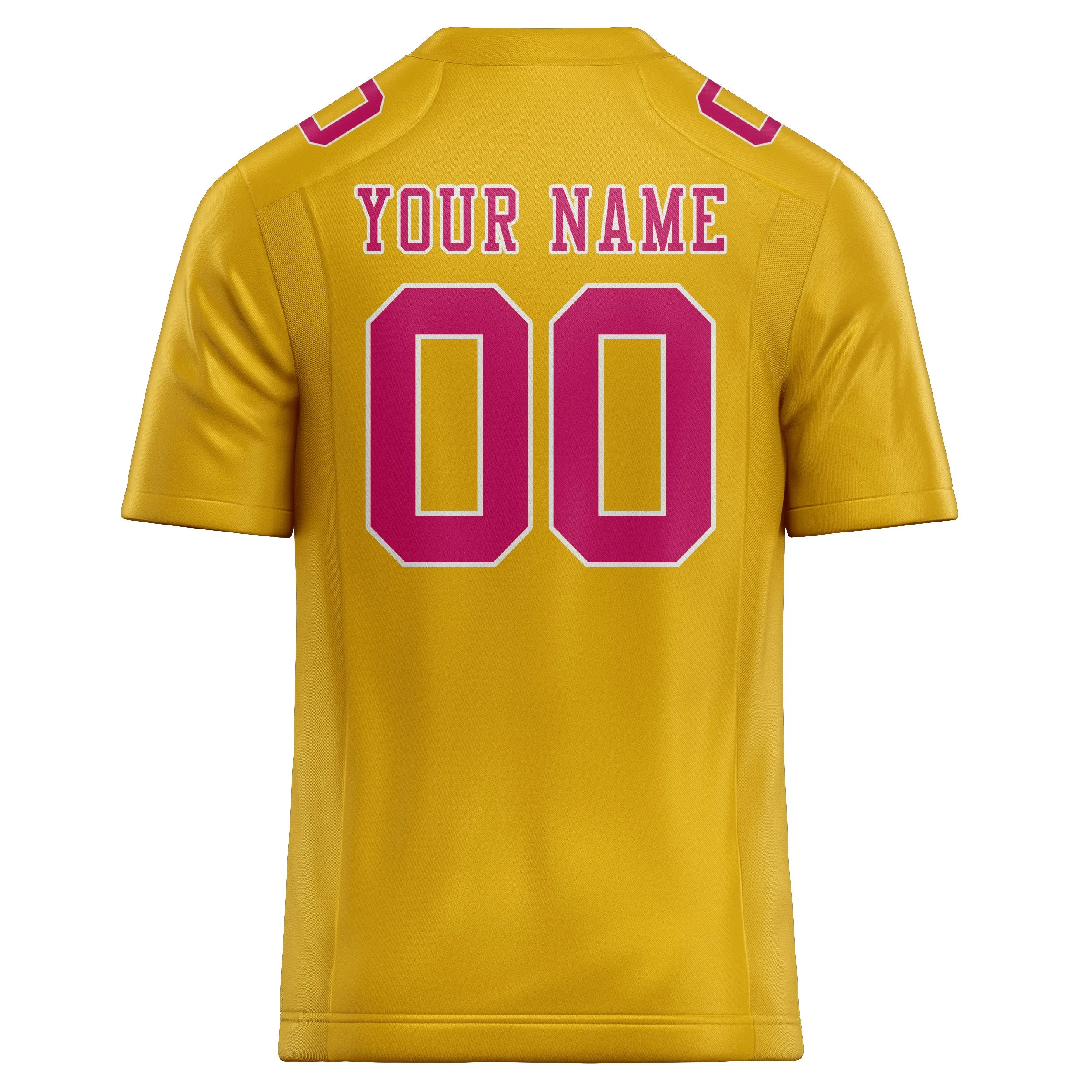 Custom Gold Pink Football Jersey sold by Tailorly product image thumbnail 3