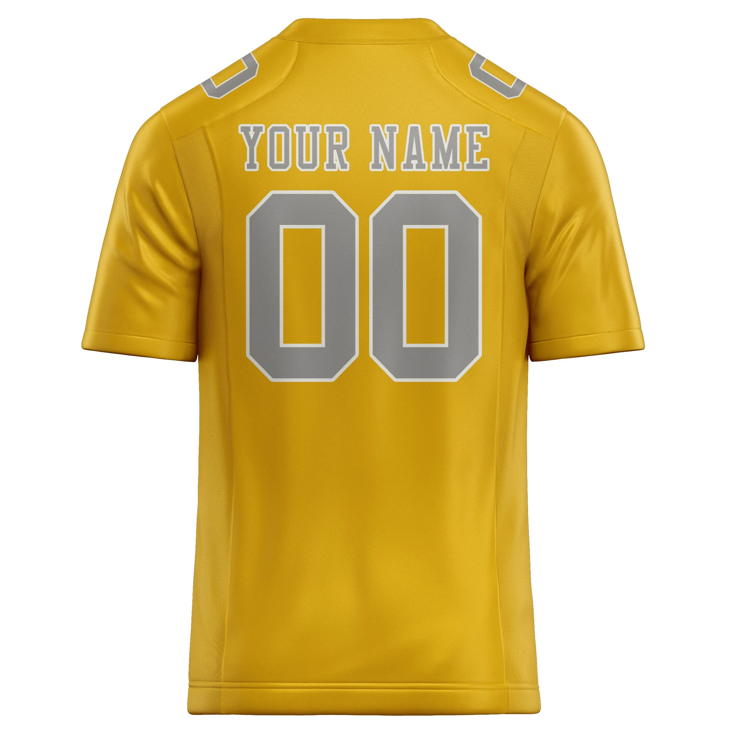 Custom Gold Gray Football Jersey sold by Tailorly product image thumbnail 3