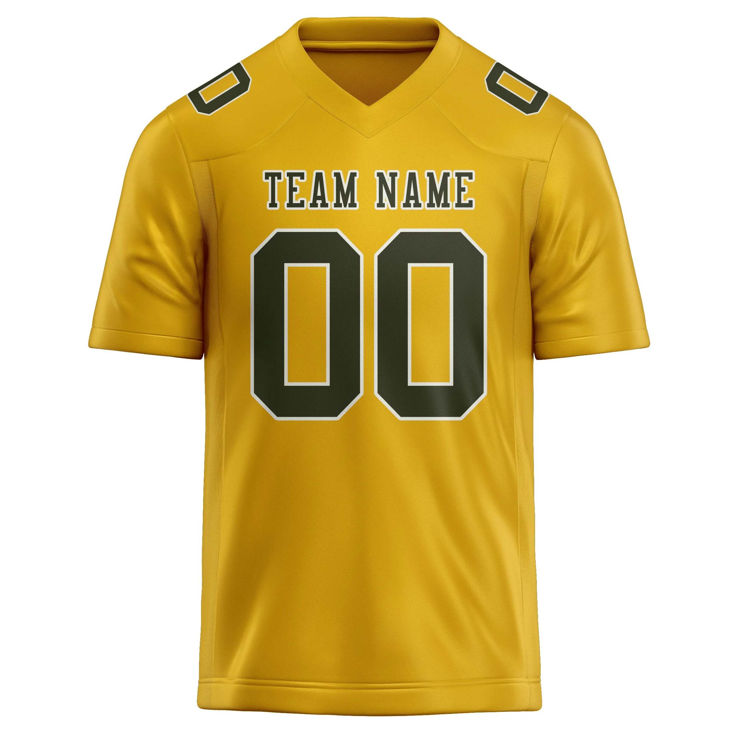 Custom Gold Olive Football Jersey sold by Tailorly product image thumbnail 2