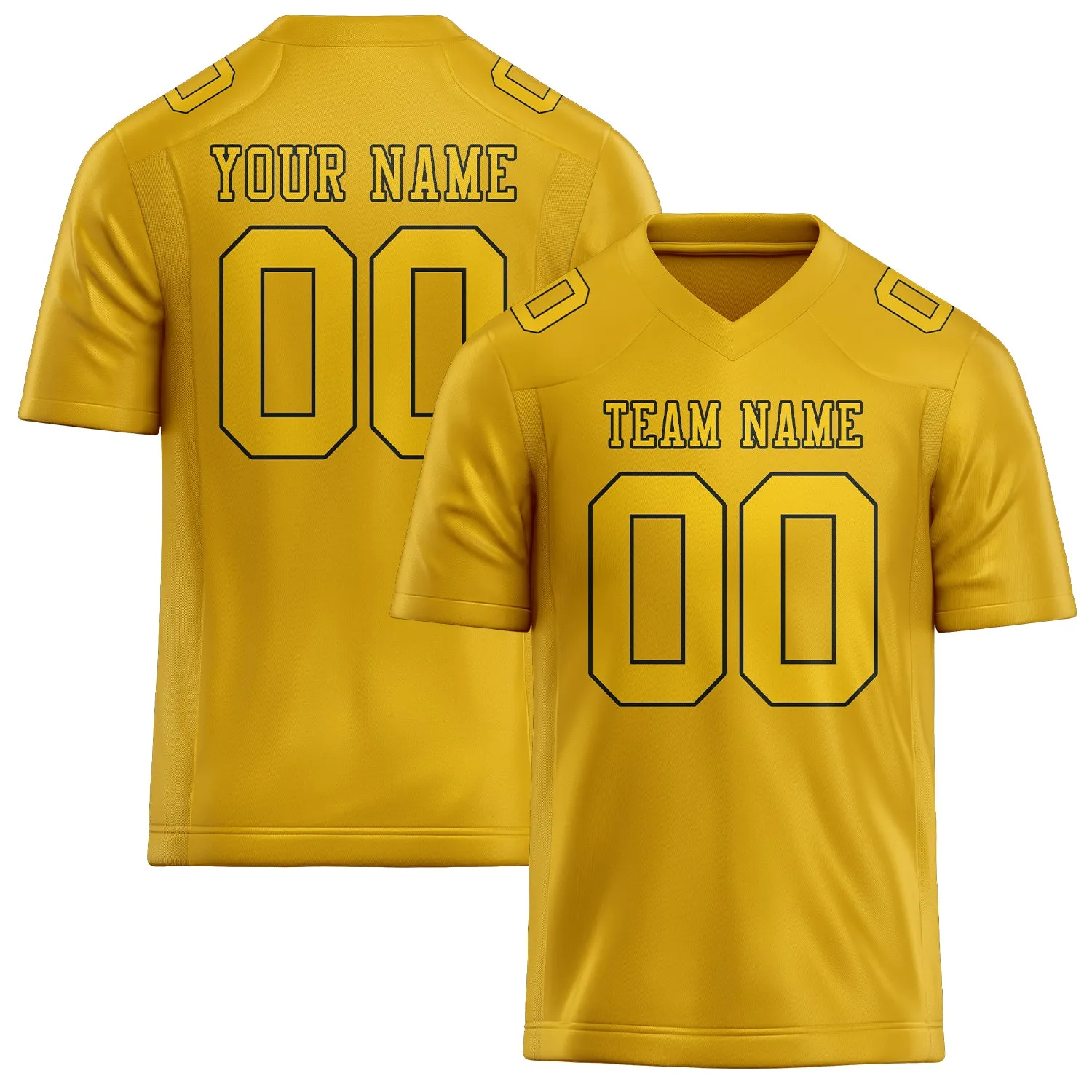 Custom Gold Gold Football Jersey sold by Tailorly