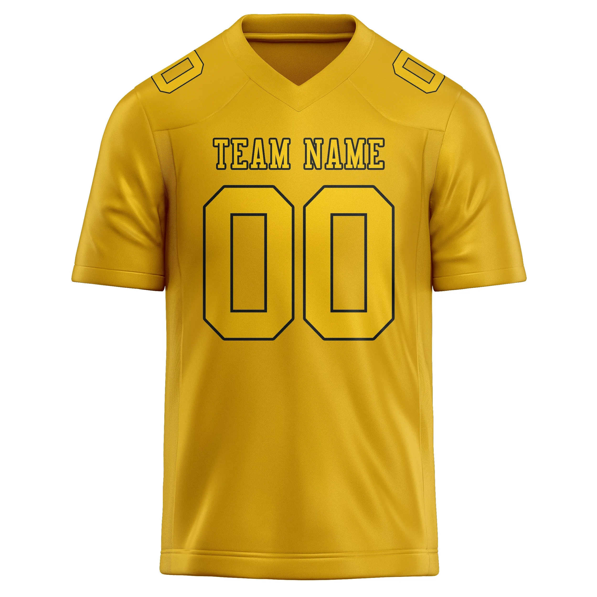 Custom Gold Gold Football Jersey sold by Tailorly product image thumbnail 2