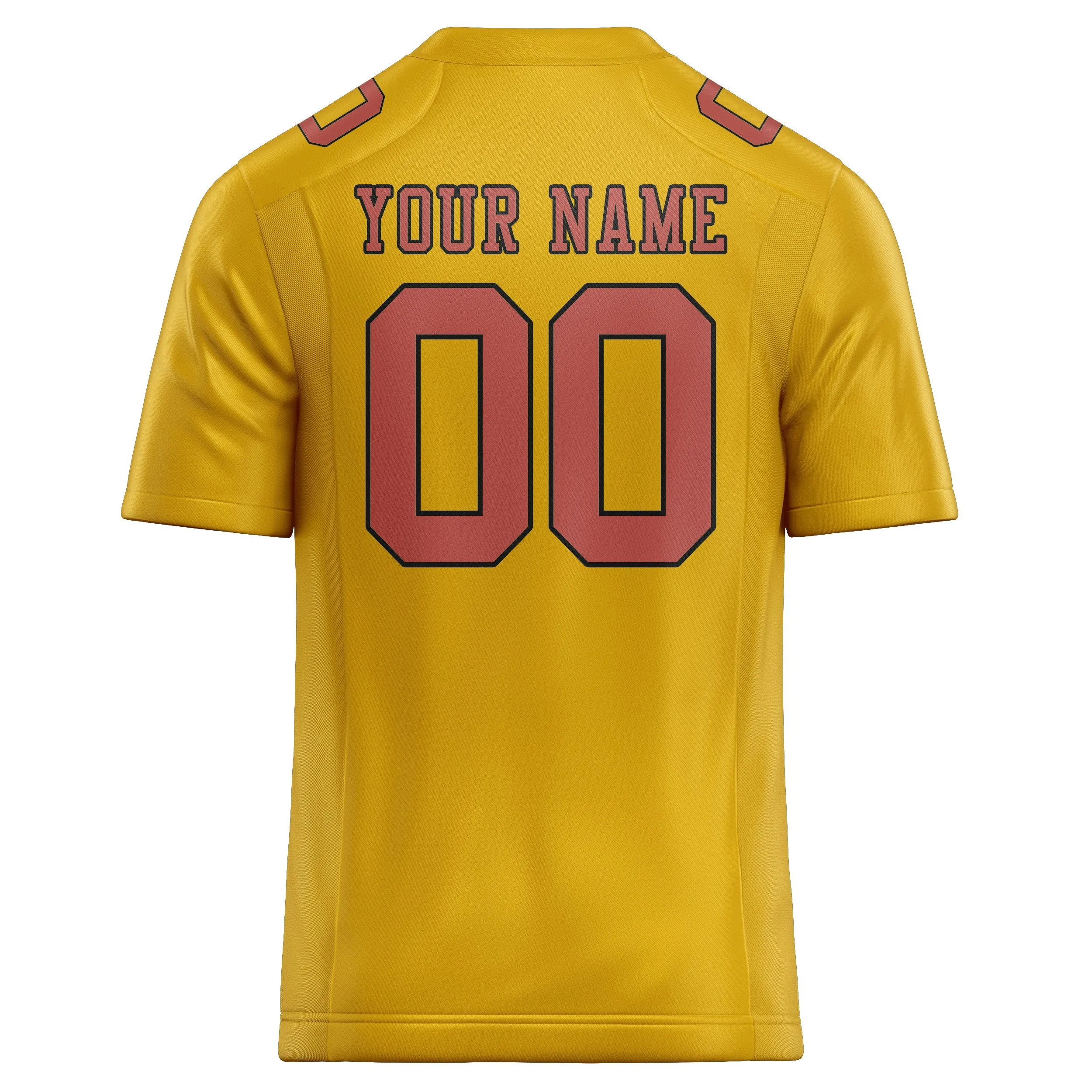 Custom Gold Copper Rose Football Jersey sold by Tailorly product image thumbnail 3