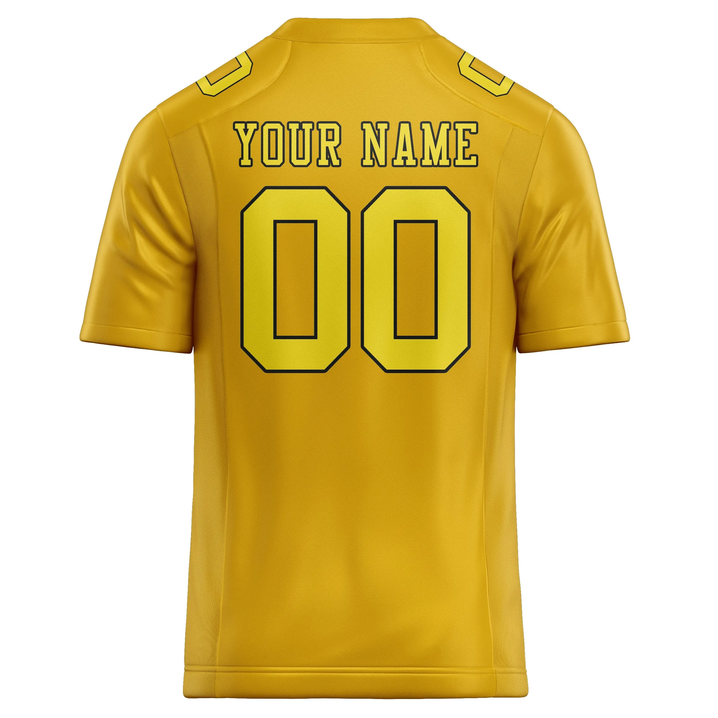 Custom Gold Light Yellow Football Jersey sold by Tailorly product image thumbnail 3