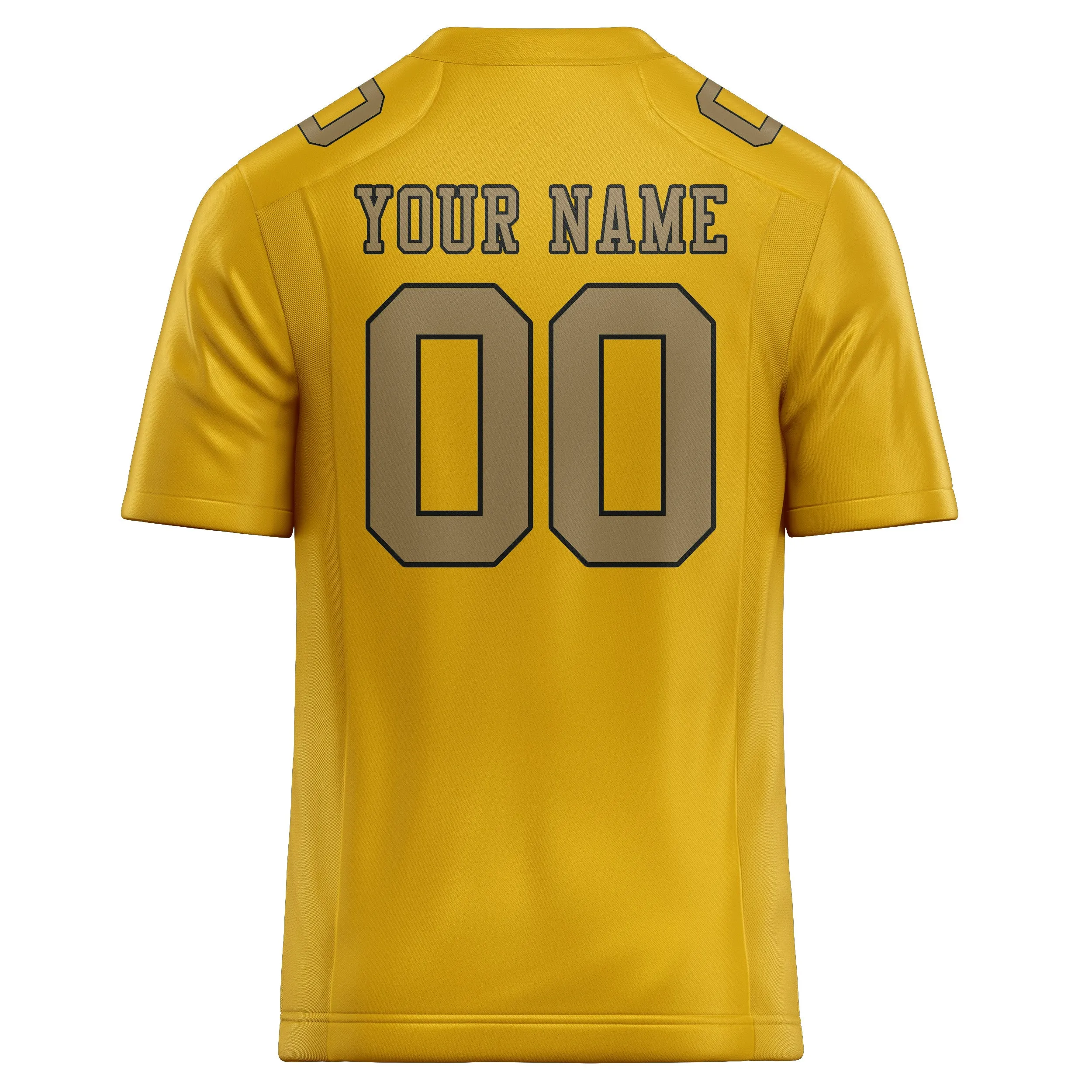 Custom Gold Light Khaki Football Jersey sold by Tailorly product image thumbnail 3