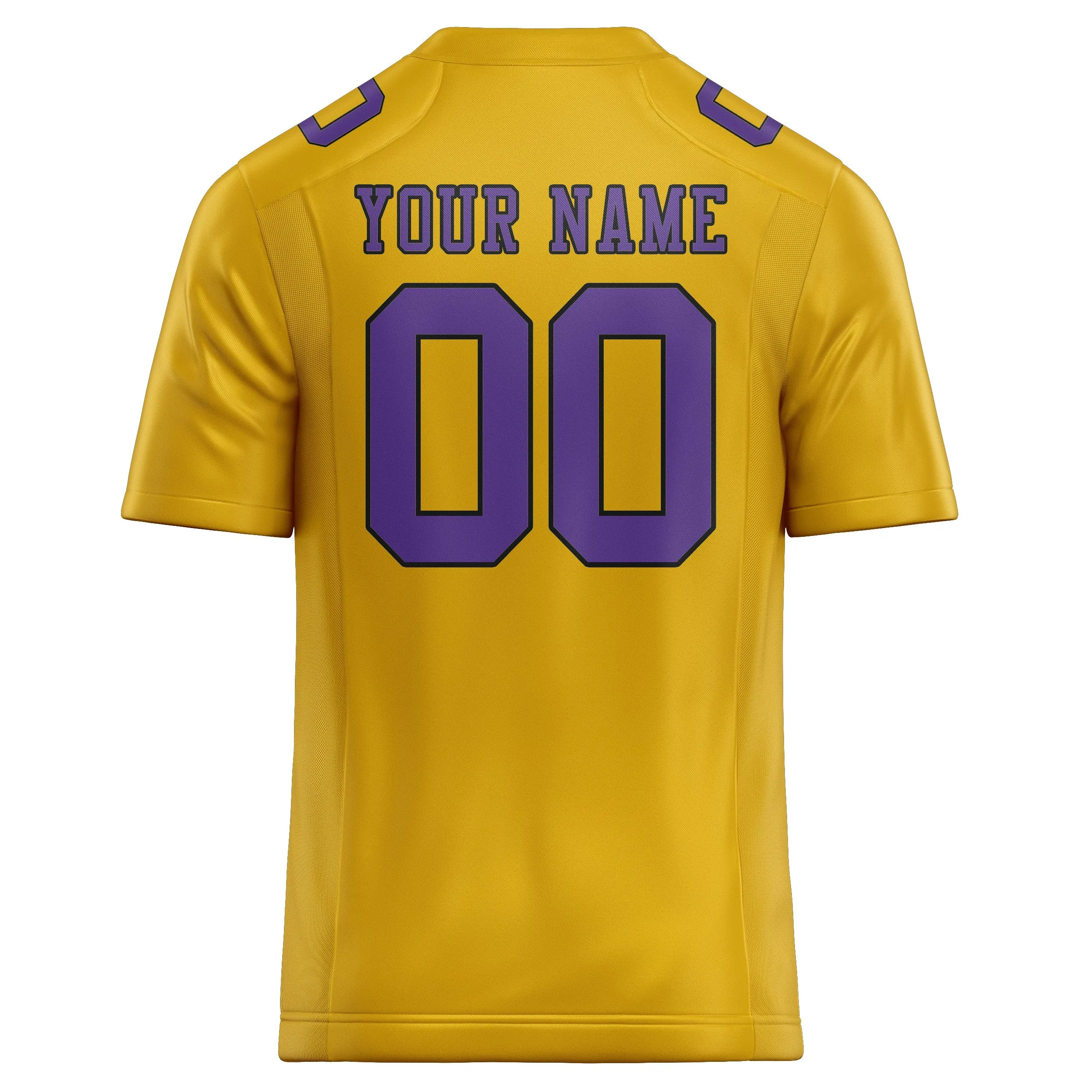 Custom Gold Light Purple Football Jersey sold by Tailorly product image thumbnail 3