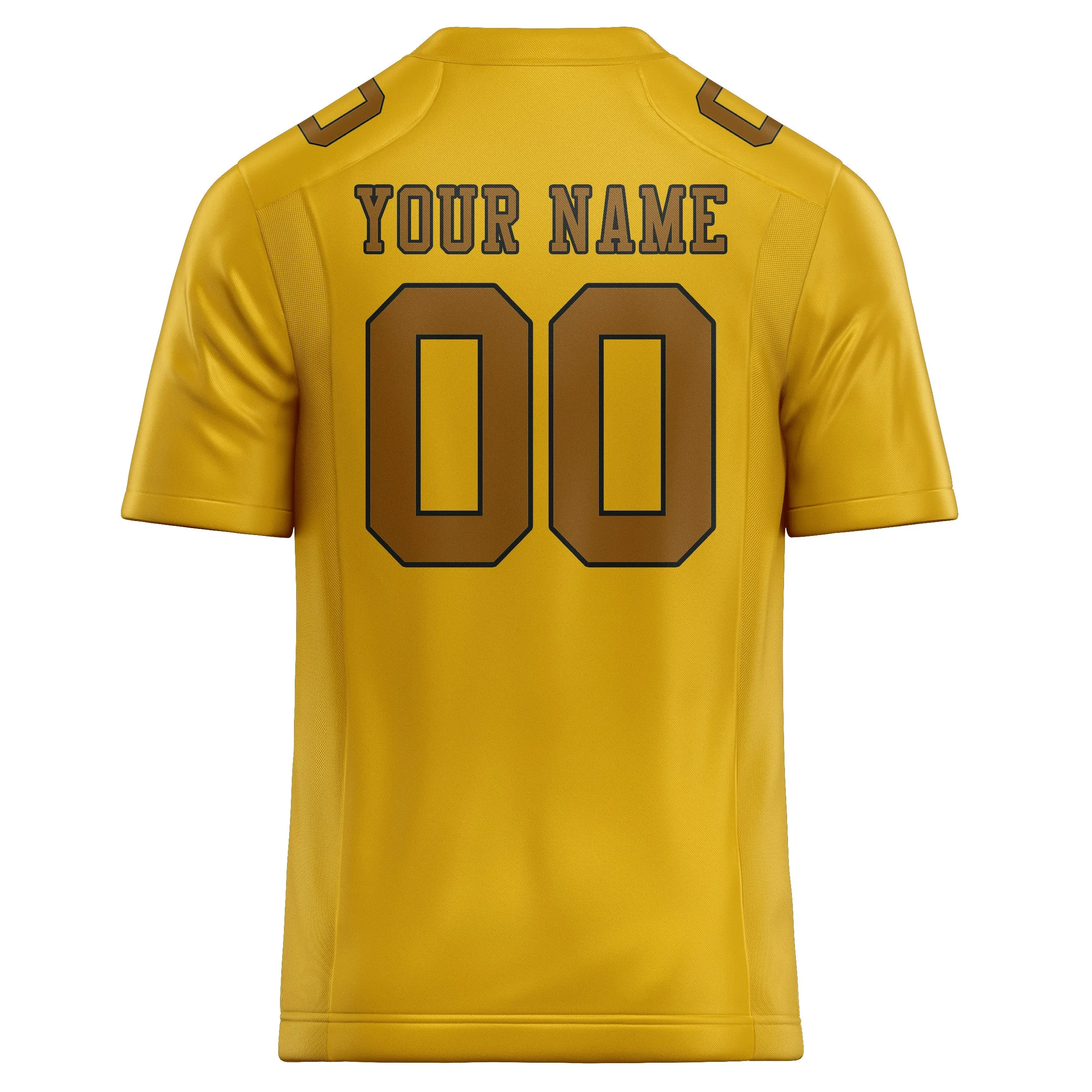 Custom Gold Khaki Football Jersey sold by Tailorly product image thumbnail 3