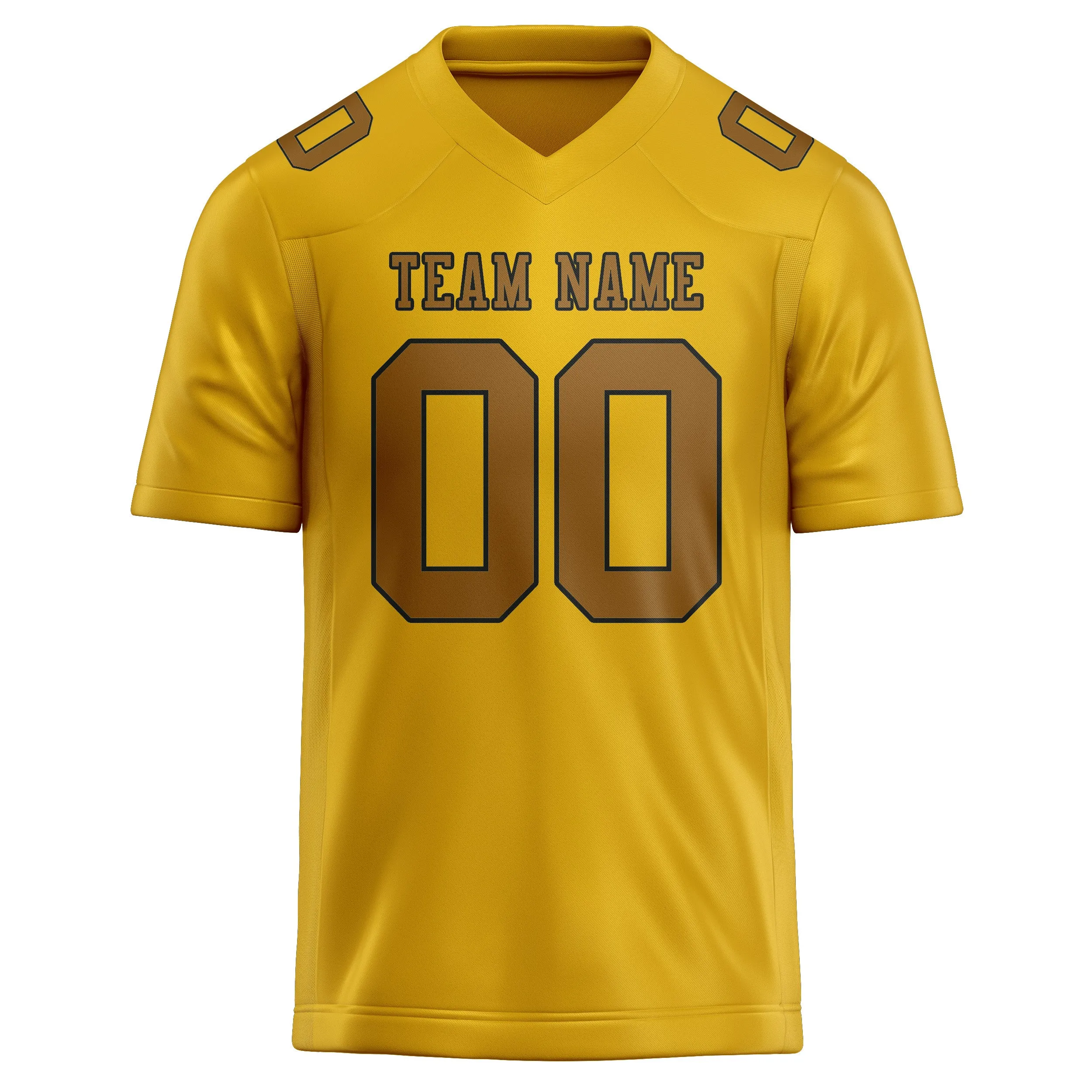 Custom Gold Khaki Football Jersey sold by Tailorly product image thumbnail 2