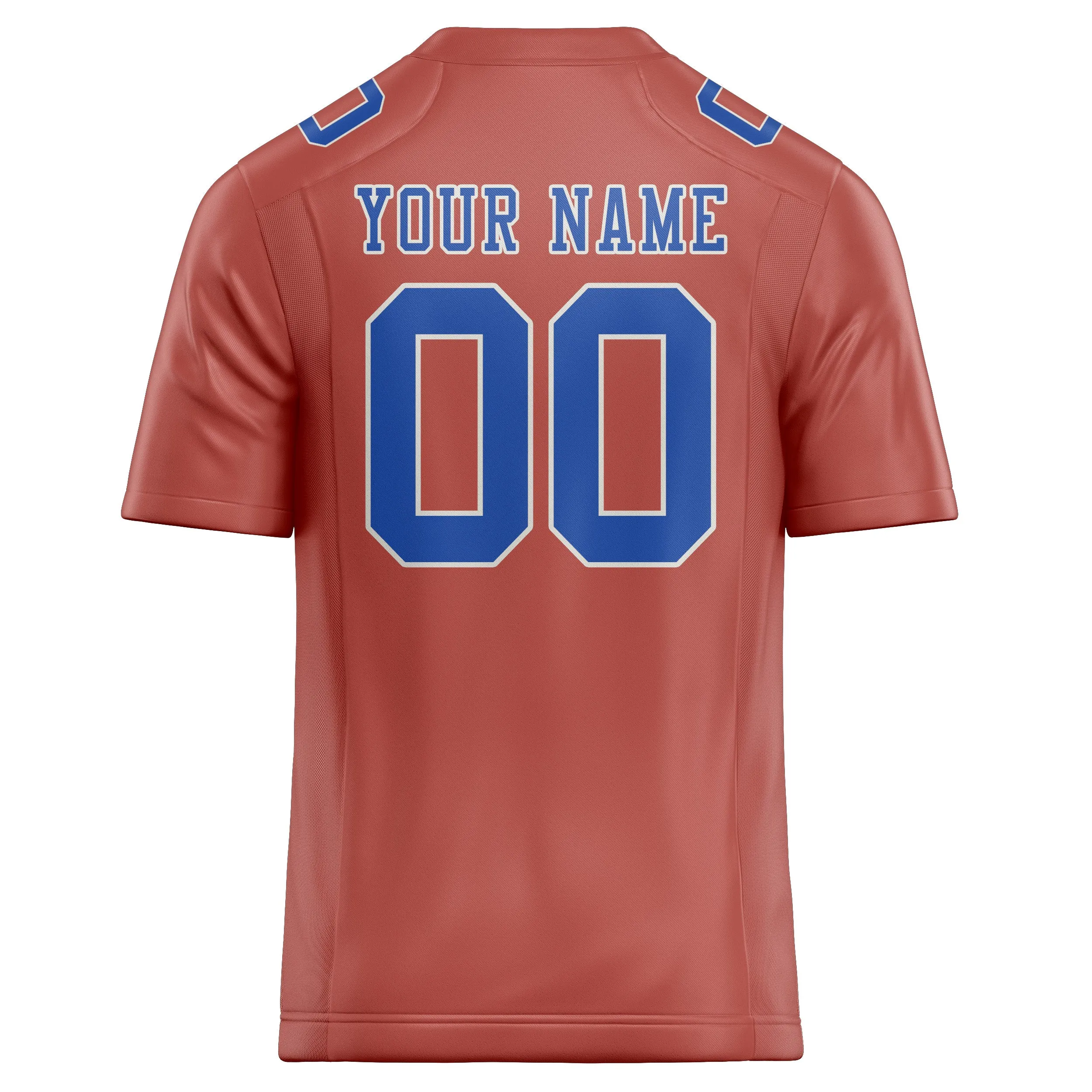 Custom Copper Rose Sky Blue Football Jersey sold by Tailorly product image thumbnail 3