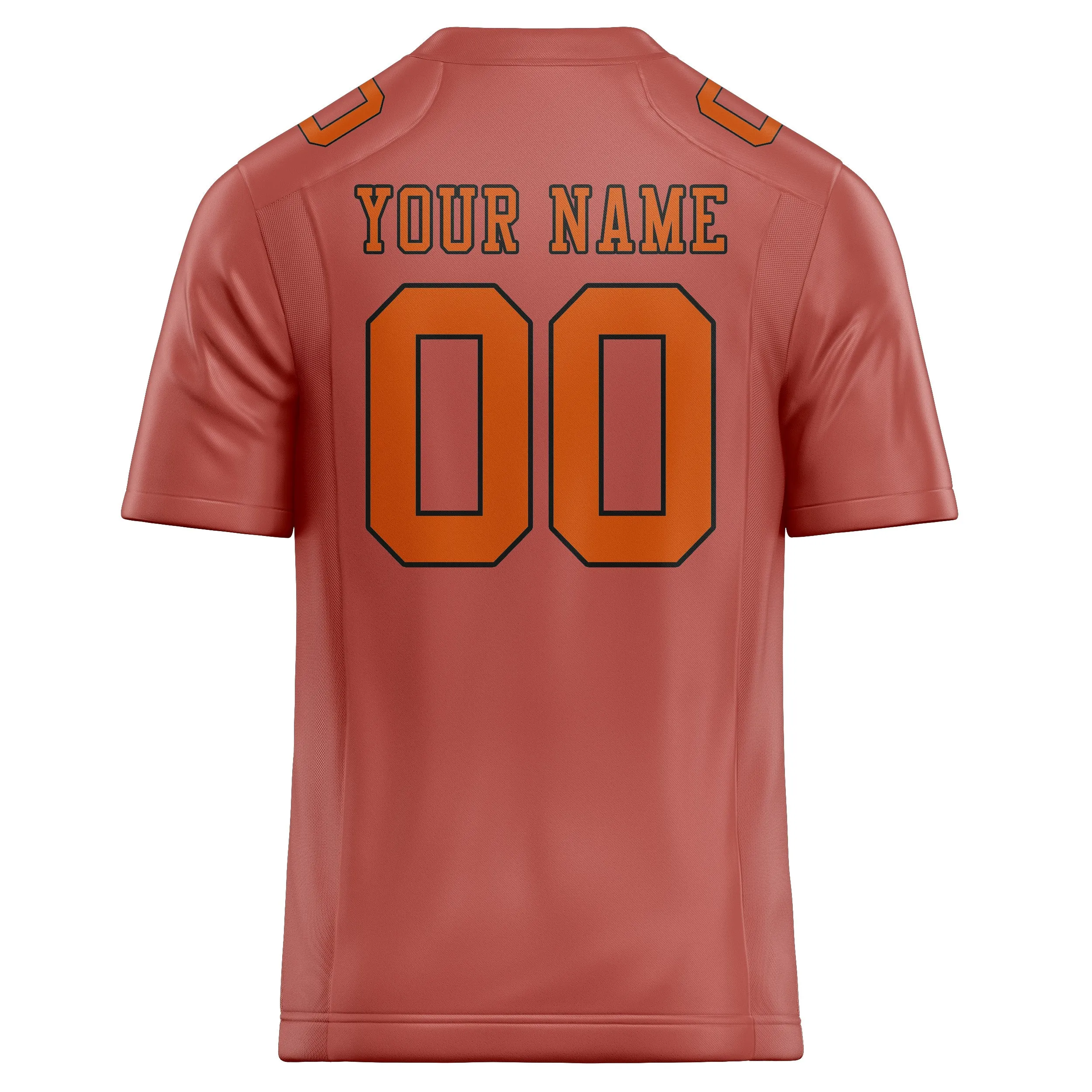 Custom Copper Rose Orange Football Jersey sold by Tailorly product image thumbnail 3