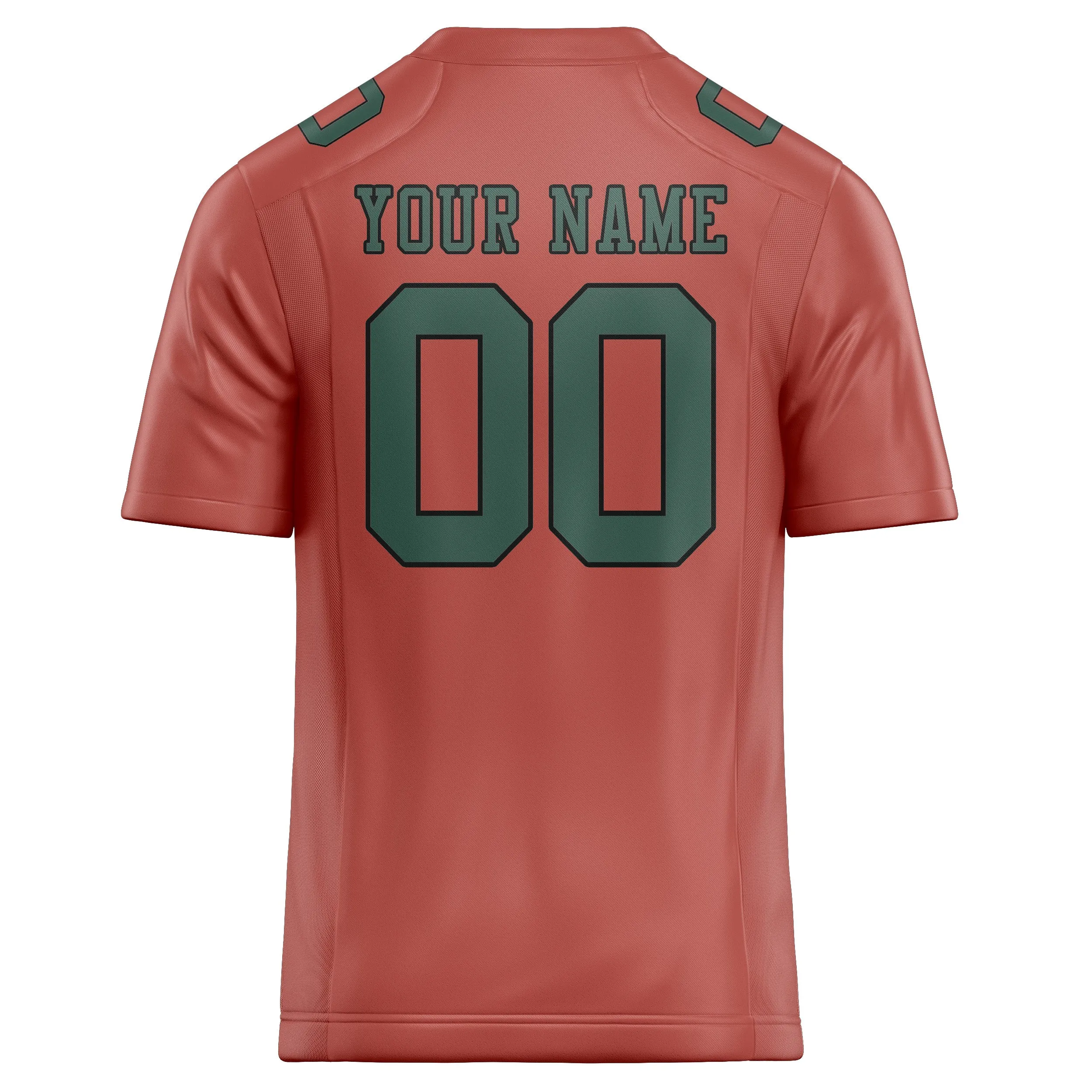 Custom Copper Rose Blue Green Football Jersey sold by Tailorly product image thumbnail 3