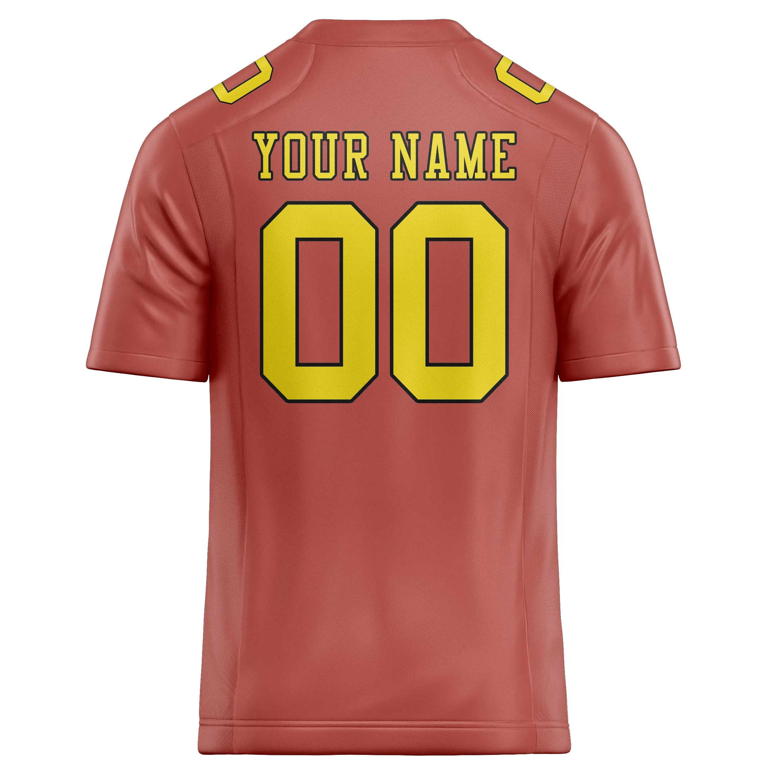 Custom Copper Rose Light Yellow Football Jersey sold by Tailorly product image thumbnail 3
