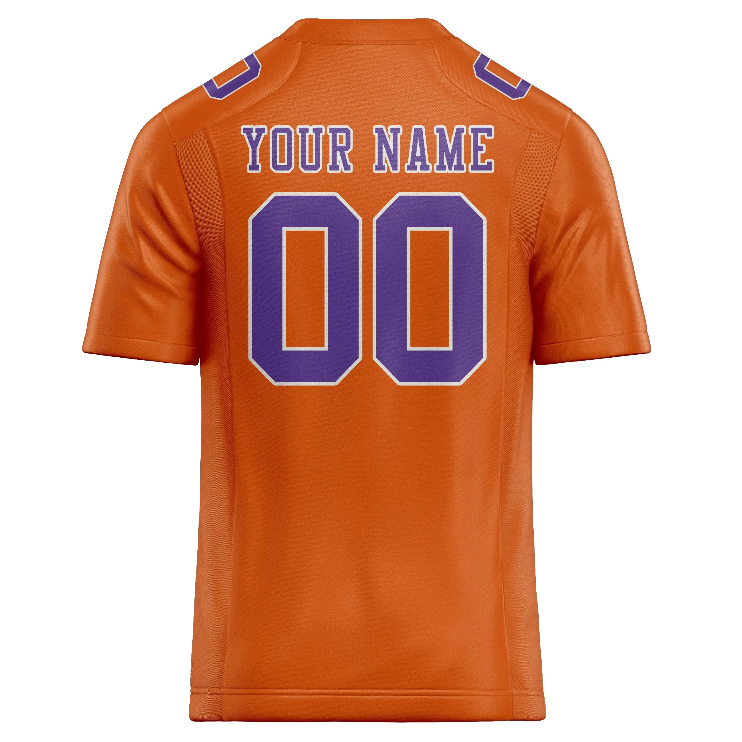 Custom Orange Light Purple Football Jersey sold by Tailorly product image thumbnail 3