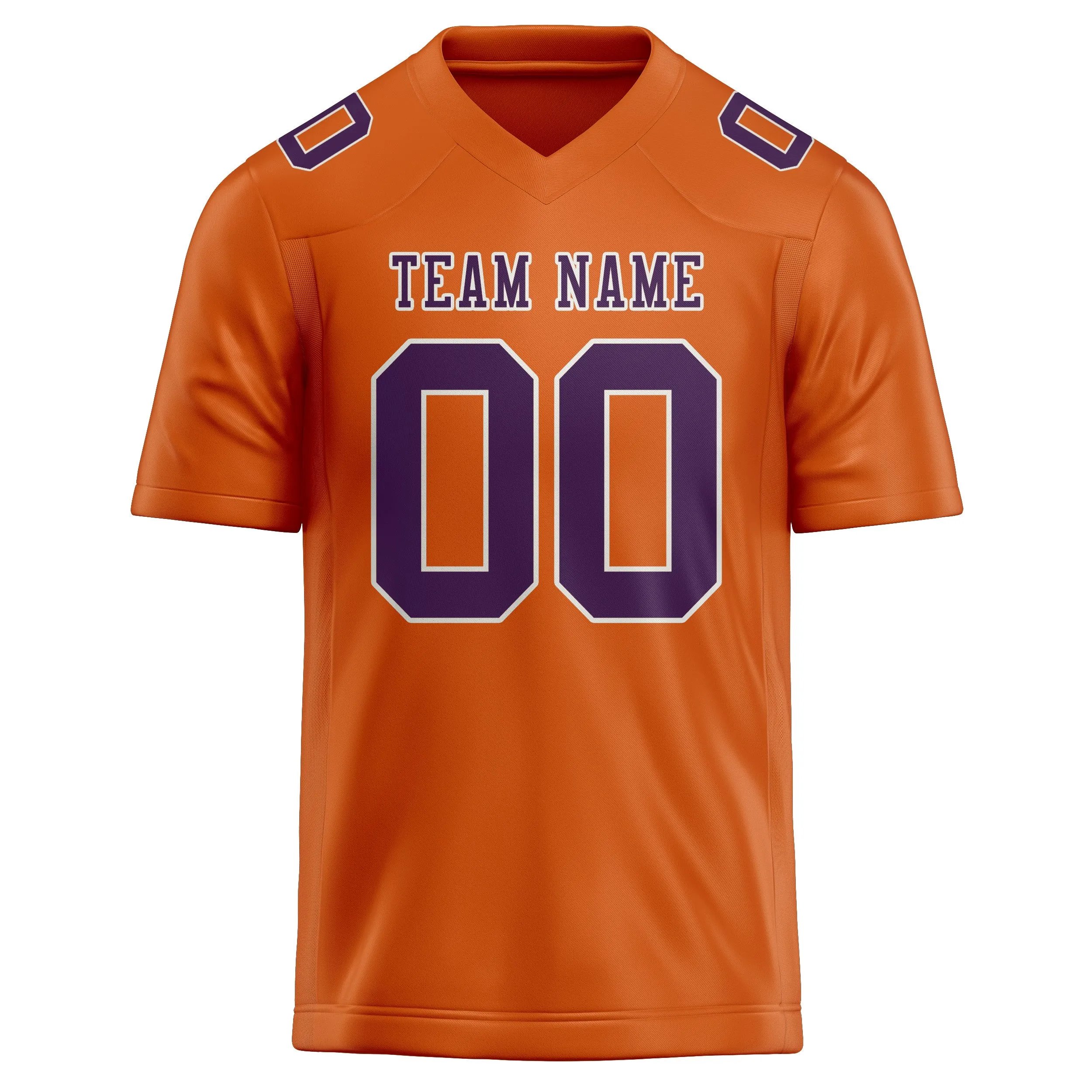 Custom Orange Purple Football Jersey sold by Tailorly product image thumbnail 2