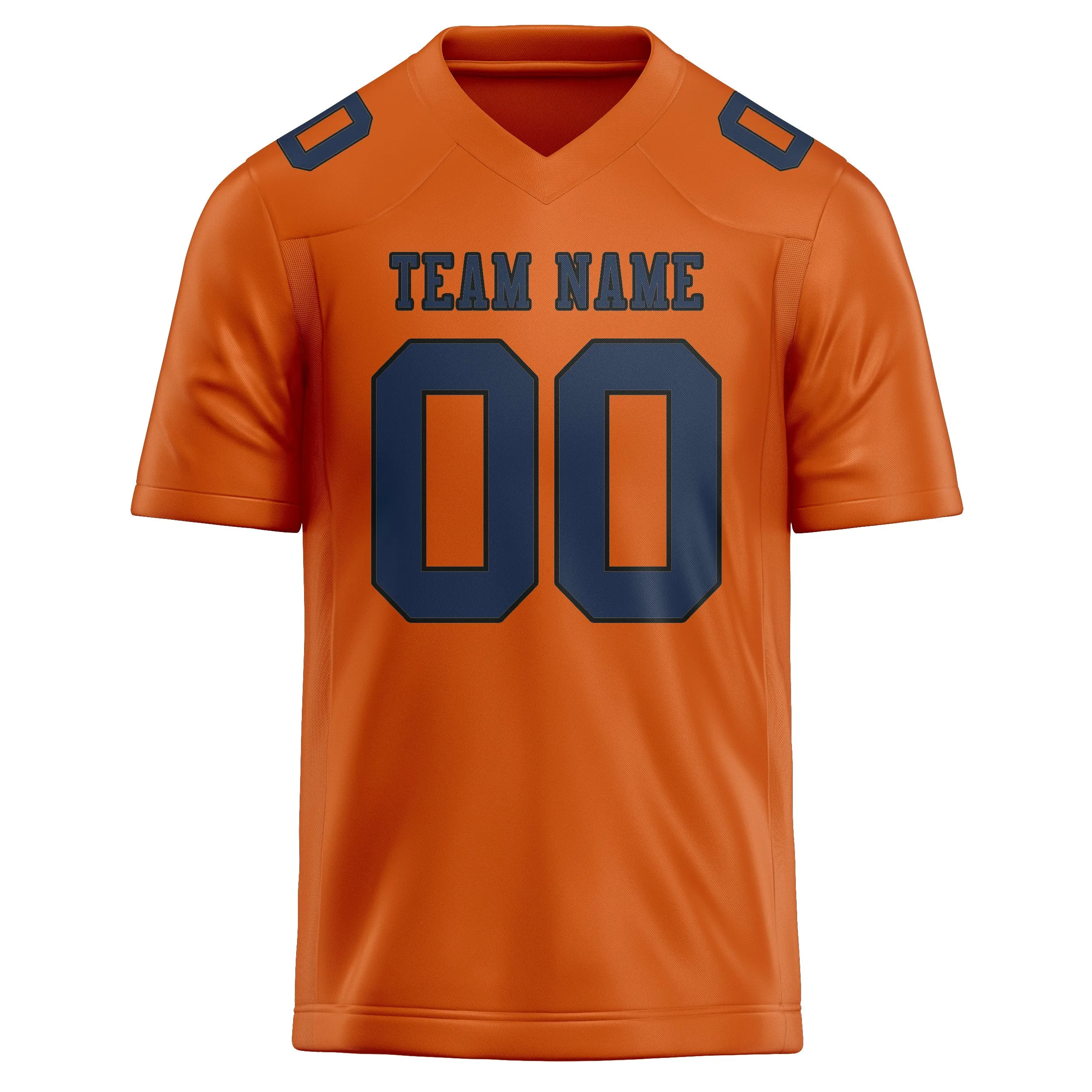 Custom Orange Blue Football Jersey sold by Tailorly product image thumbnail 2