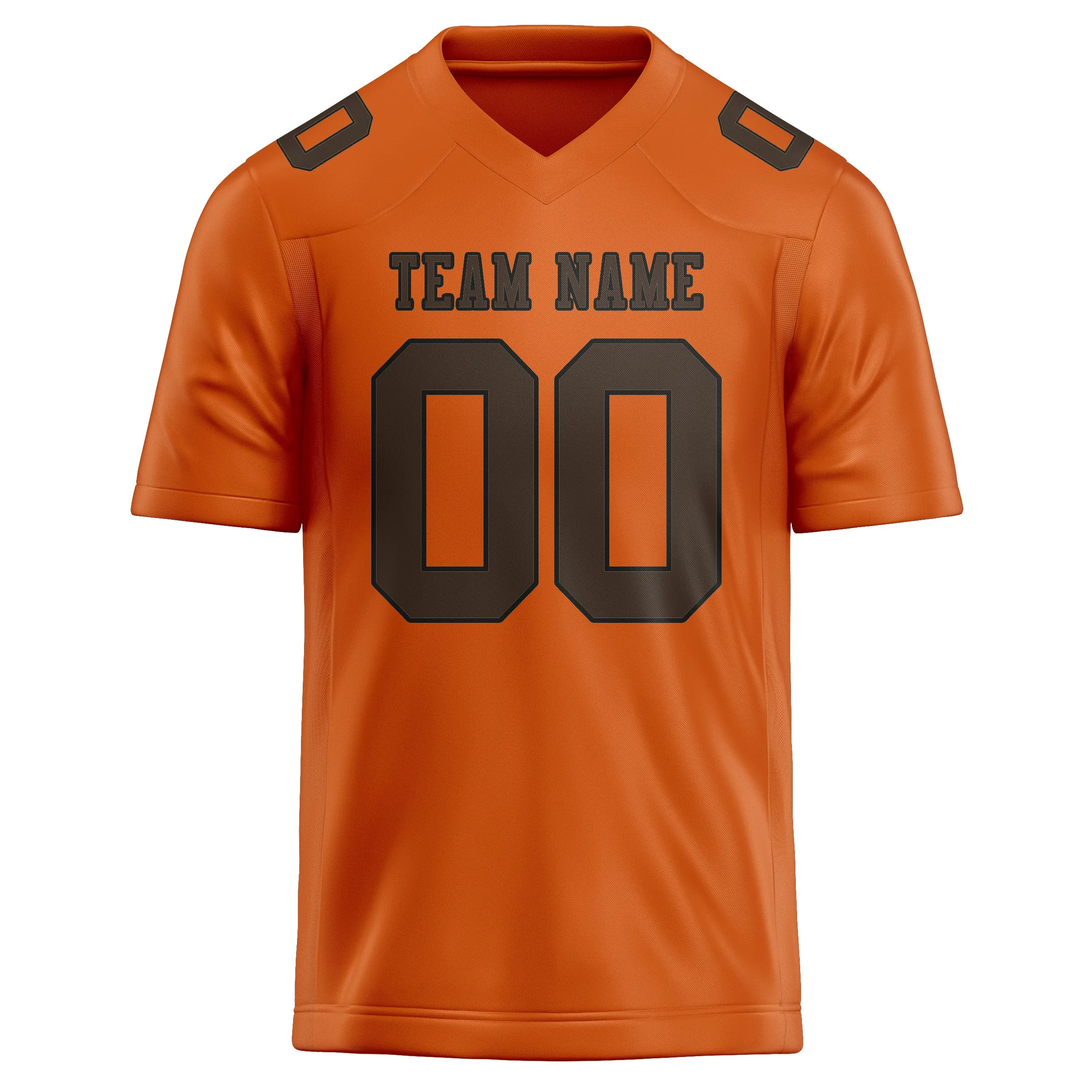 Custom Orange Brown Football Jersey sold by Tailorly product image thumbnail 2