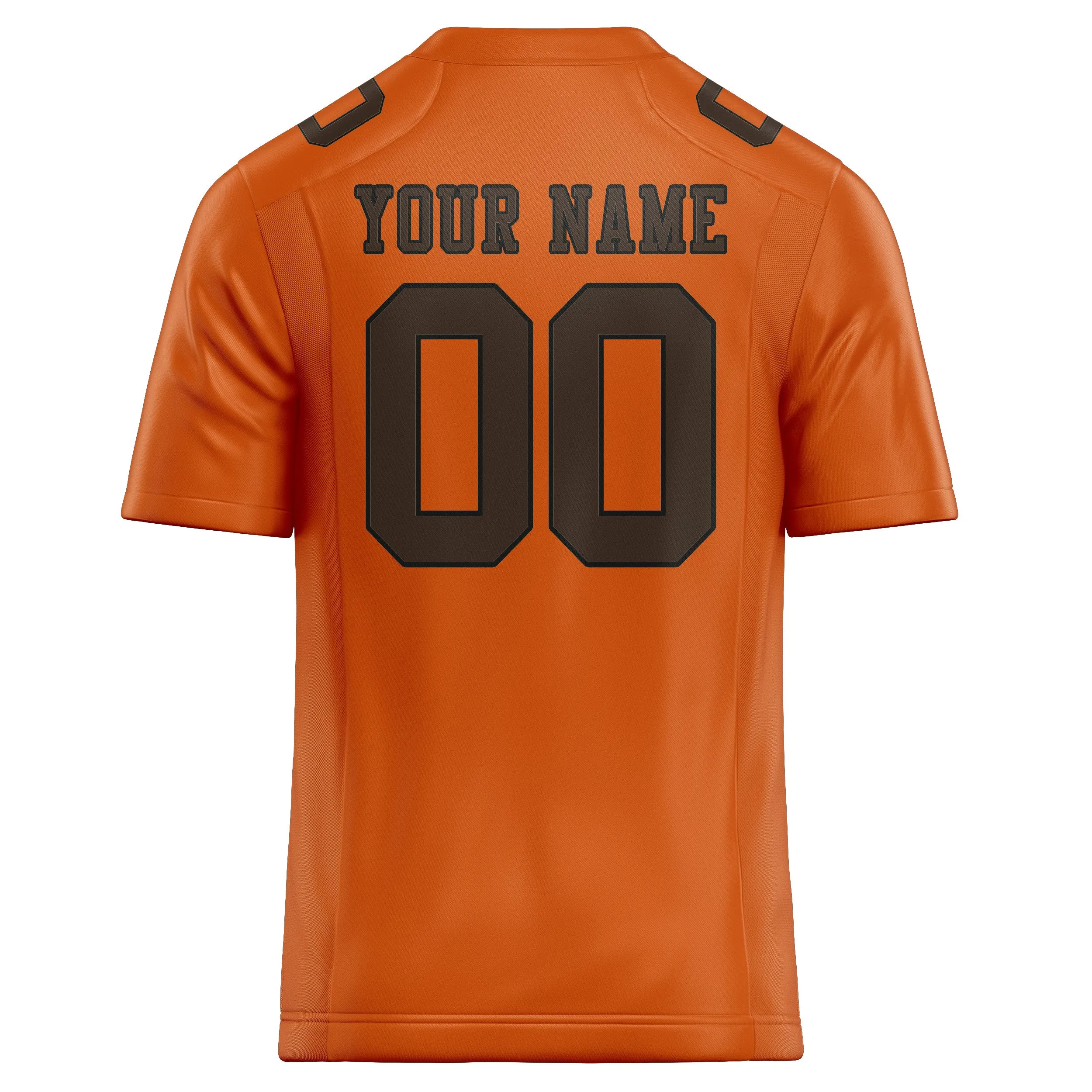 Custom Orange Brown Football Jersey sold by Tailorly product image thumbnail 3
