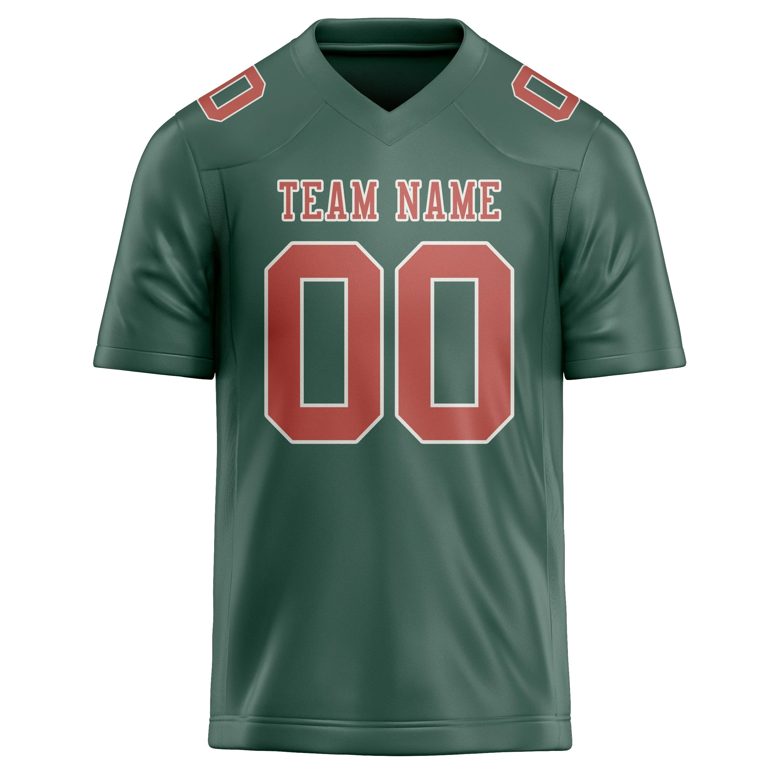 Custom Blue Green Copper Rose Football Jersey sold by Tailorly product image thumbnail 2