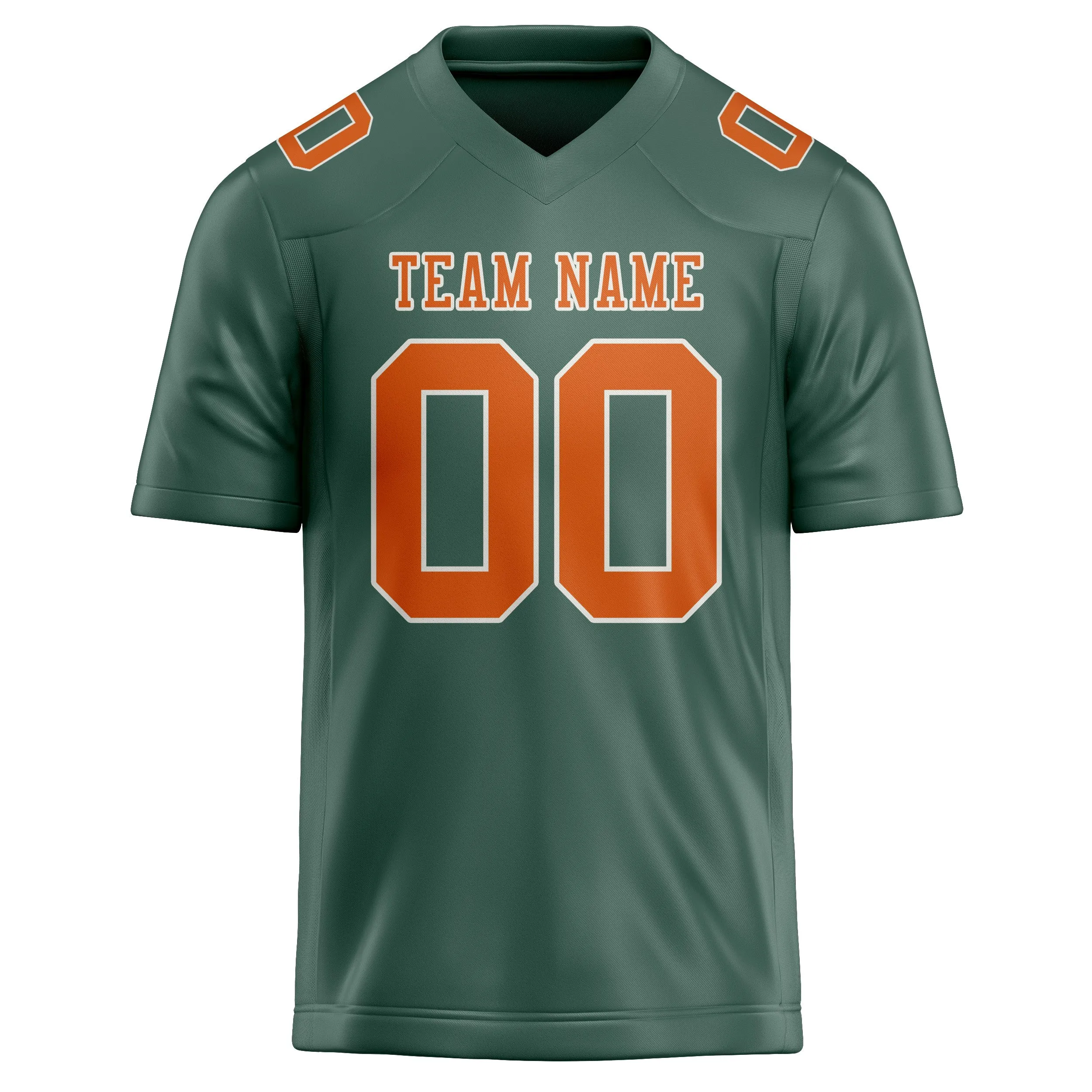 Custom Blue Green Orange Football Jersey sold by Tailorly product image thumbnail 2