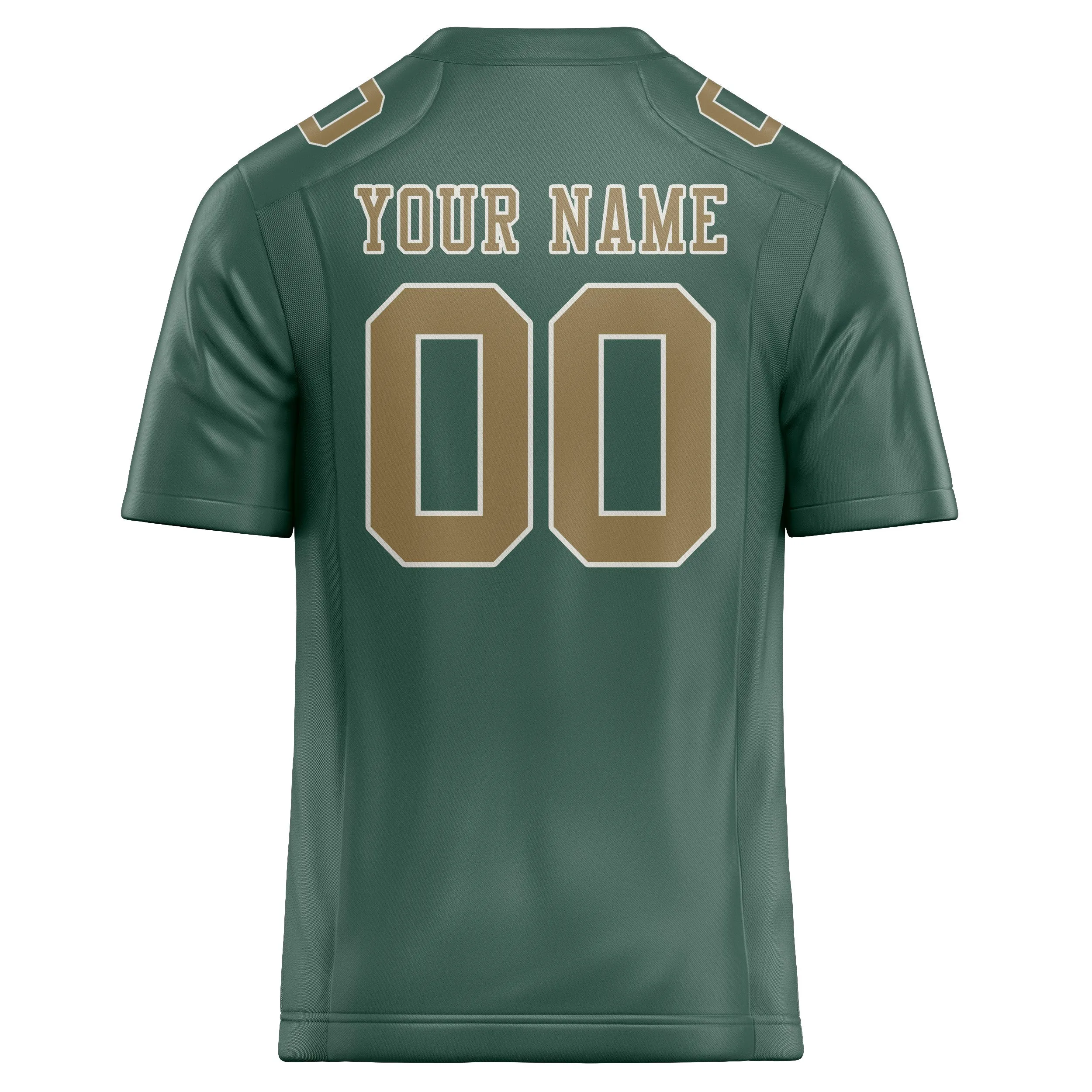 Custom Blue Green Light Khaki Football Jersey sold by Tailorly product image thumbnail 3