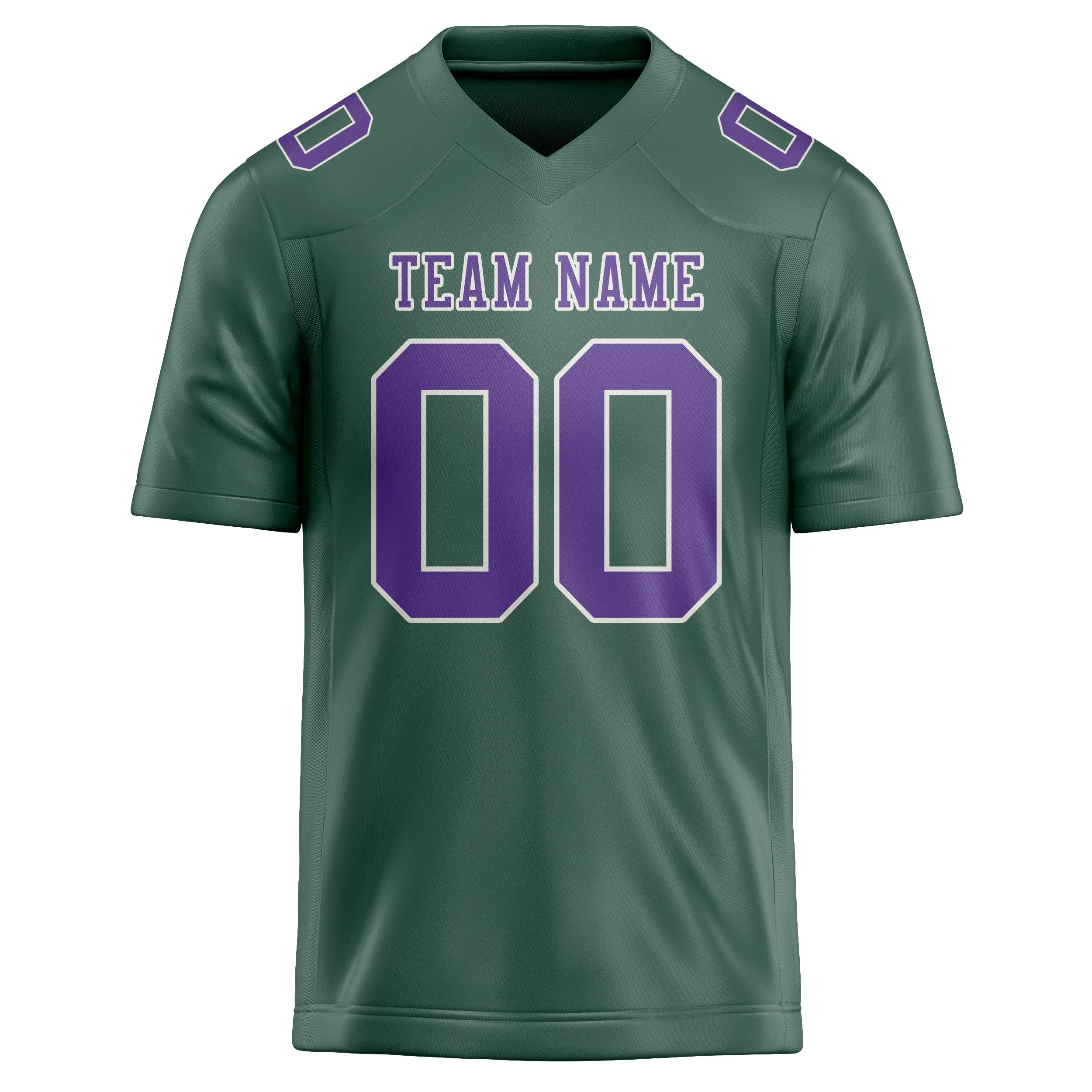 Custom Blue Green Light Purple Football Jersey sold by Tailorly product image thumbnail 2