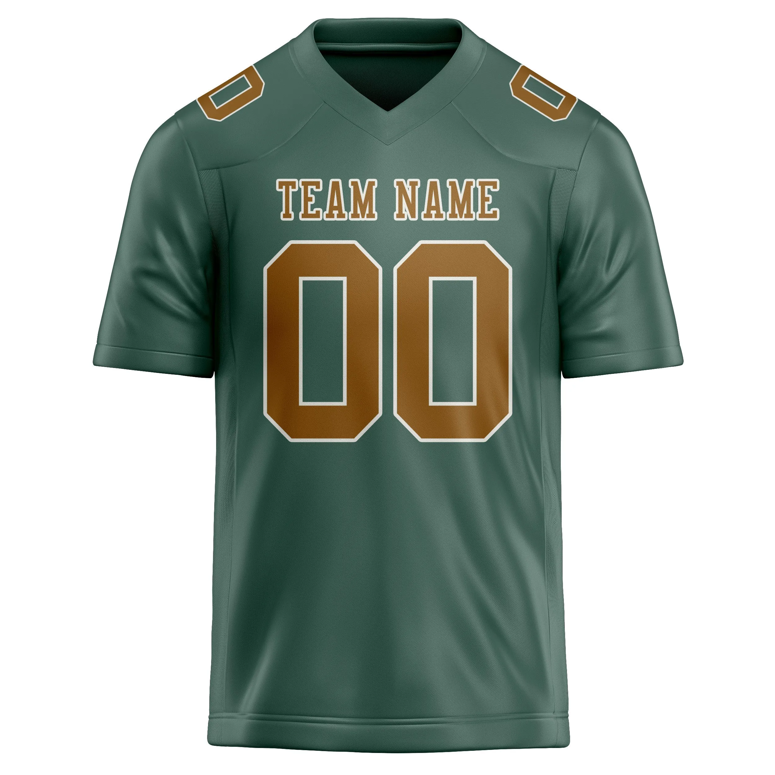 Custom Blue Green Khaki Football Jersey sold by Tailorly product image thumbnail 2