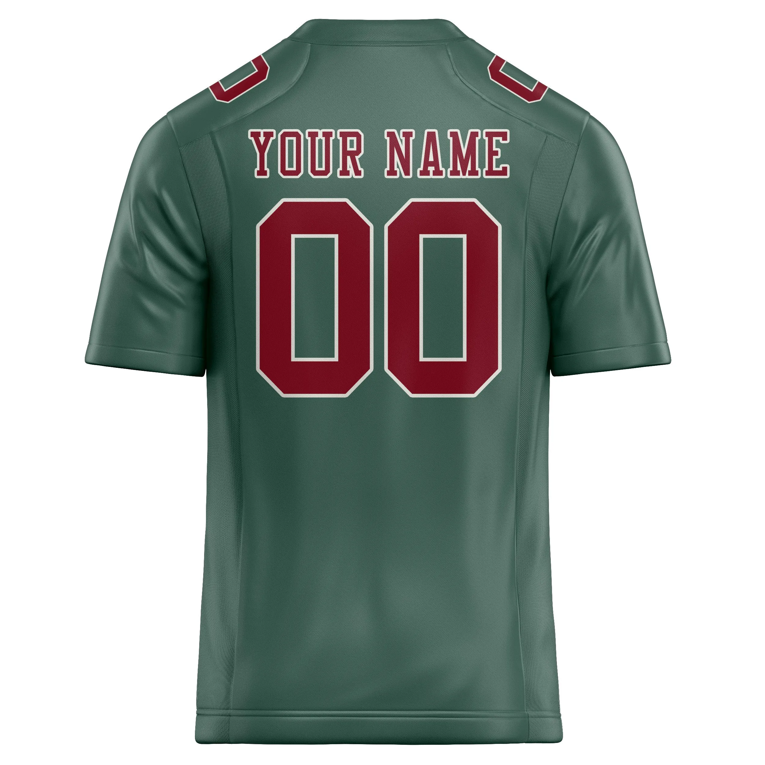 Custom Blue Green Crimson Red Football Jersey sold by Tailorly product image thumbnail 3
