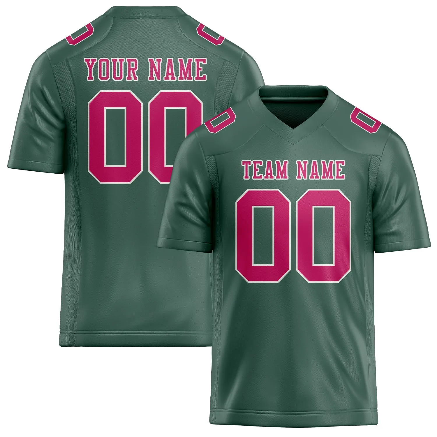 Custom Blue Green Pink Football Jersey sold by Tailorly