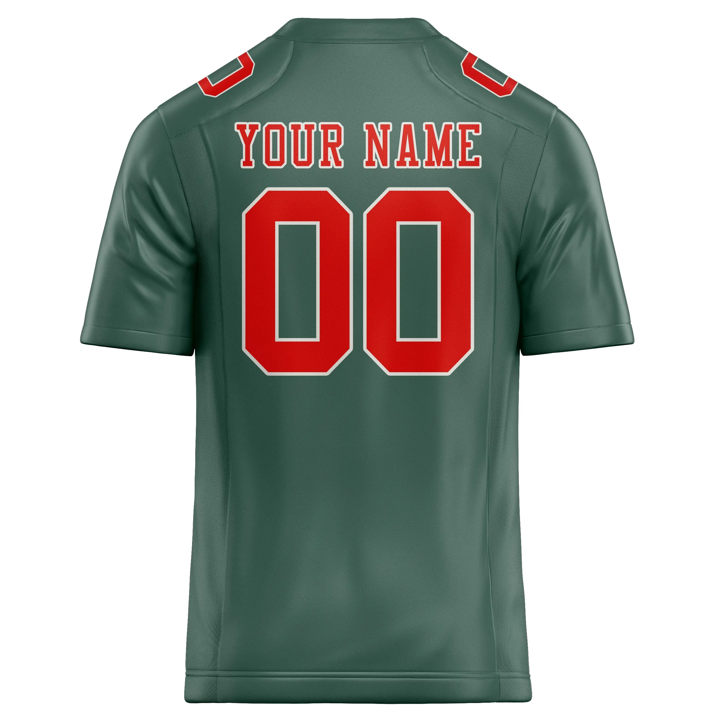 Custom Blue Green Orange Red Football Jersey sold by Tailorly product image thumbnail 3