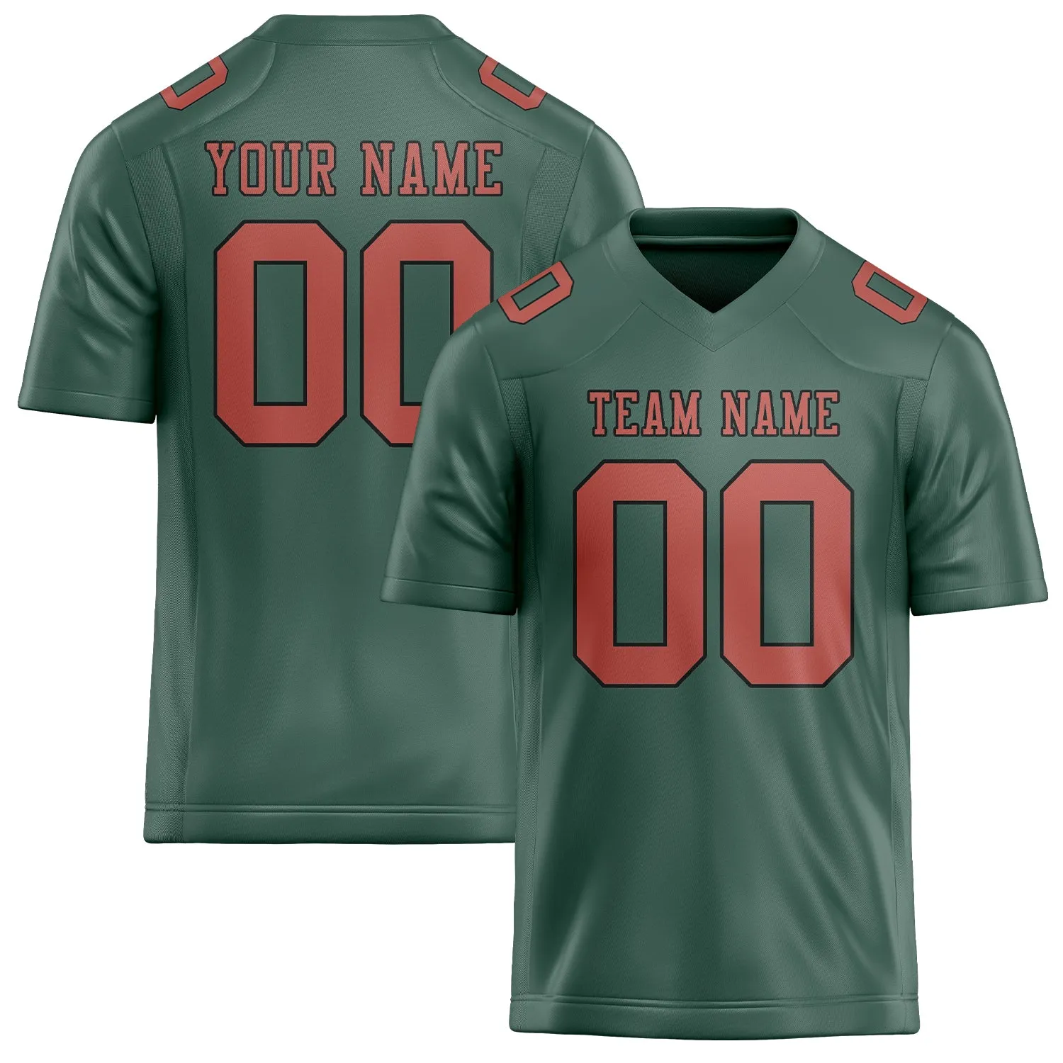 Custom Blue Green Copper Rose Football Jersey sold by Tailorly